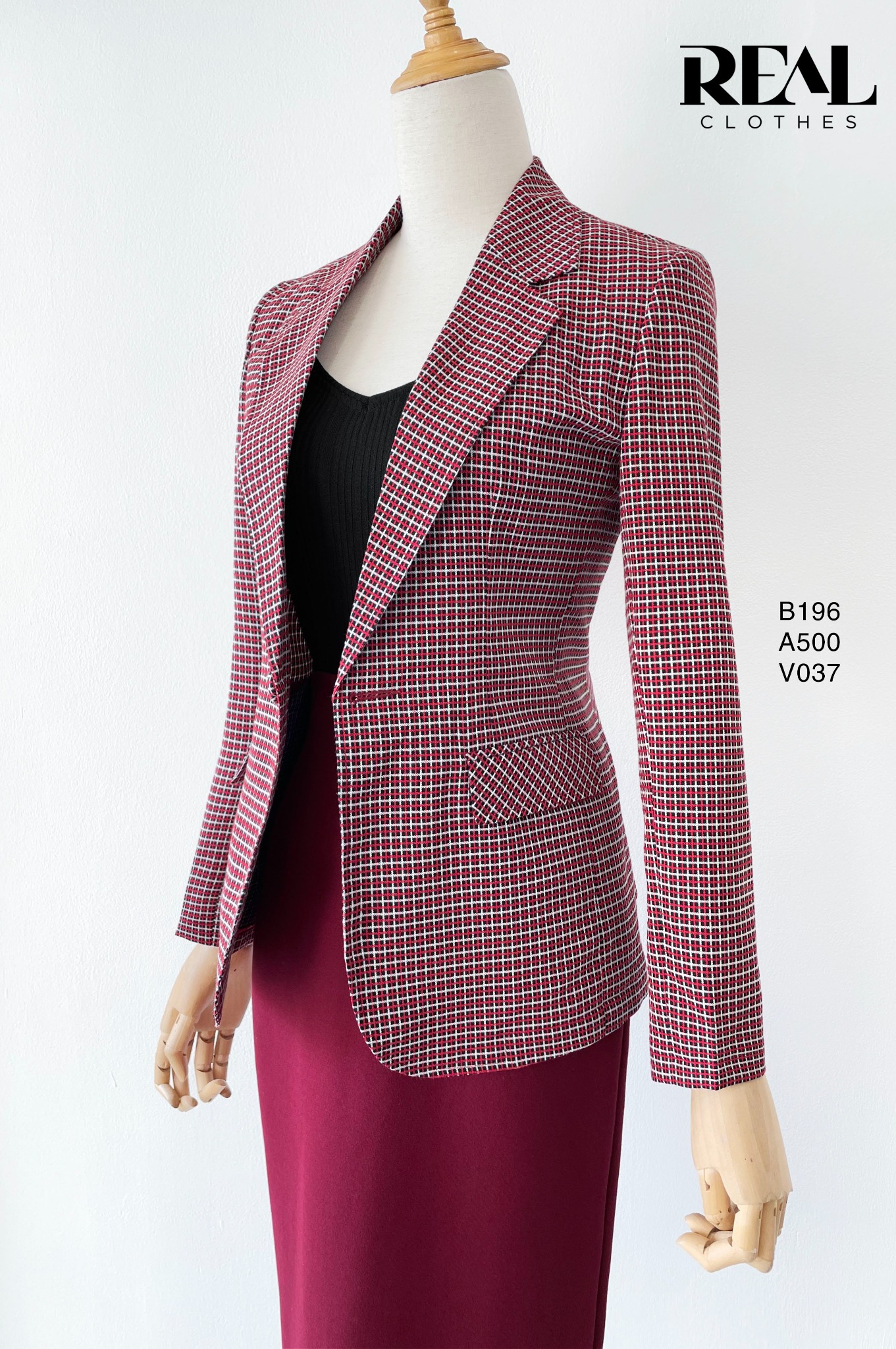 Blazer caro đỏ SALE