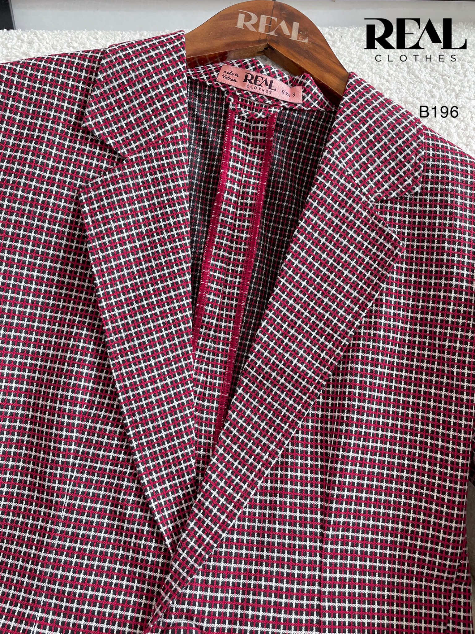 Blazer caro đỏ SALE