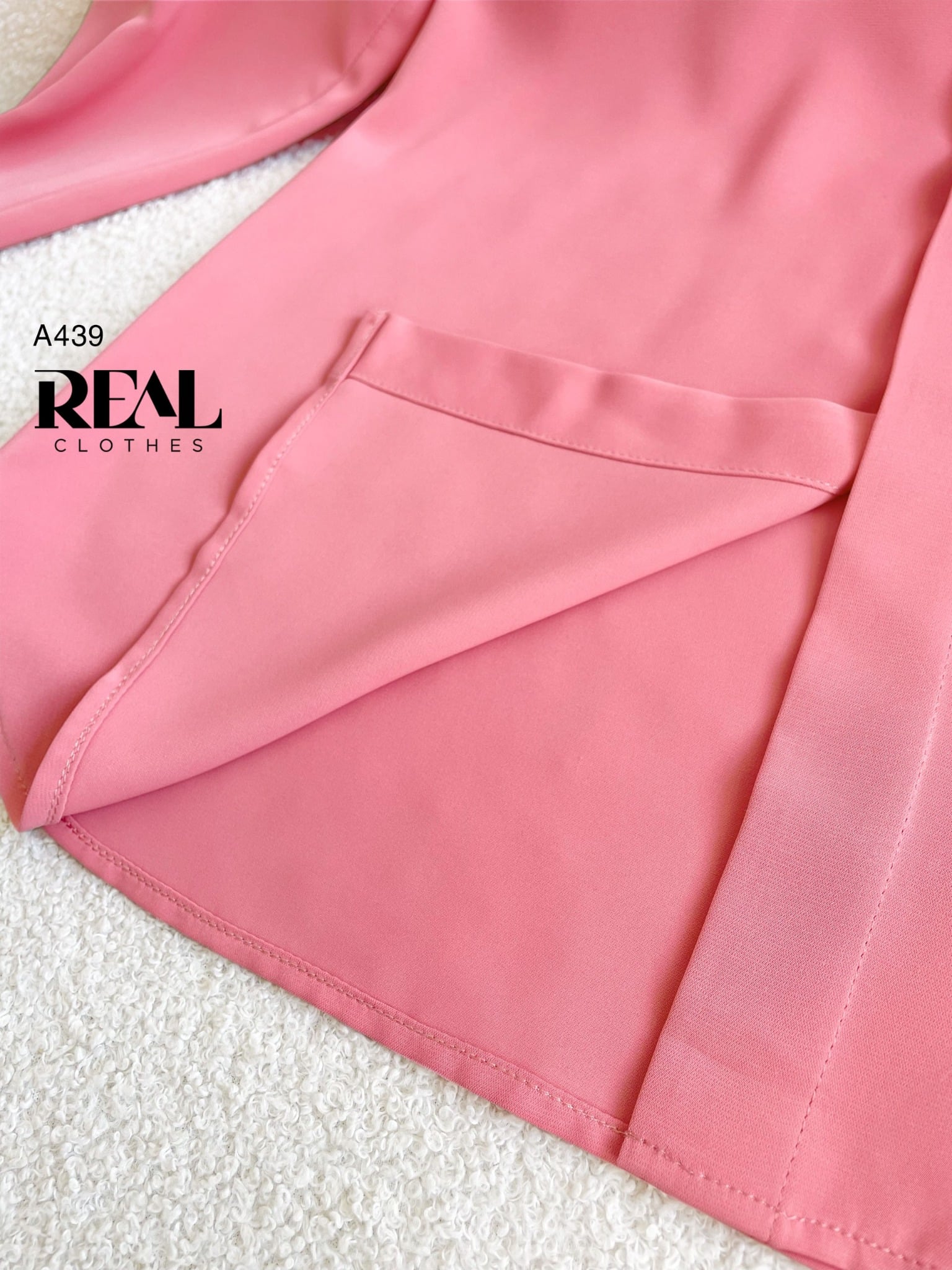 Sơ mi cổ mềm hồng dâu MỚI