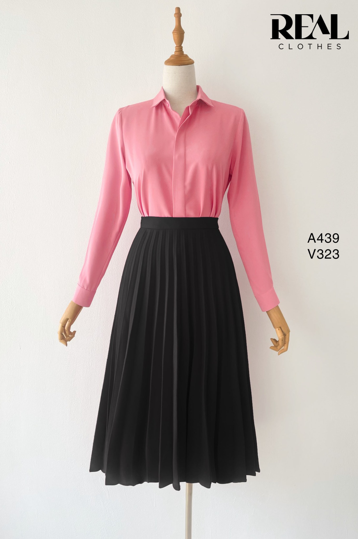 Sơ mi cổ mềm hồng dâu MỚI