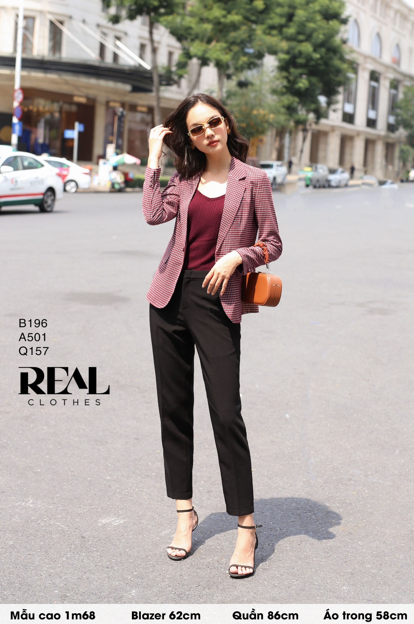 Blazer caro đỏ SALE