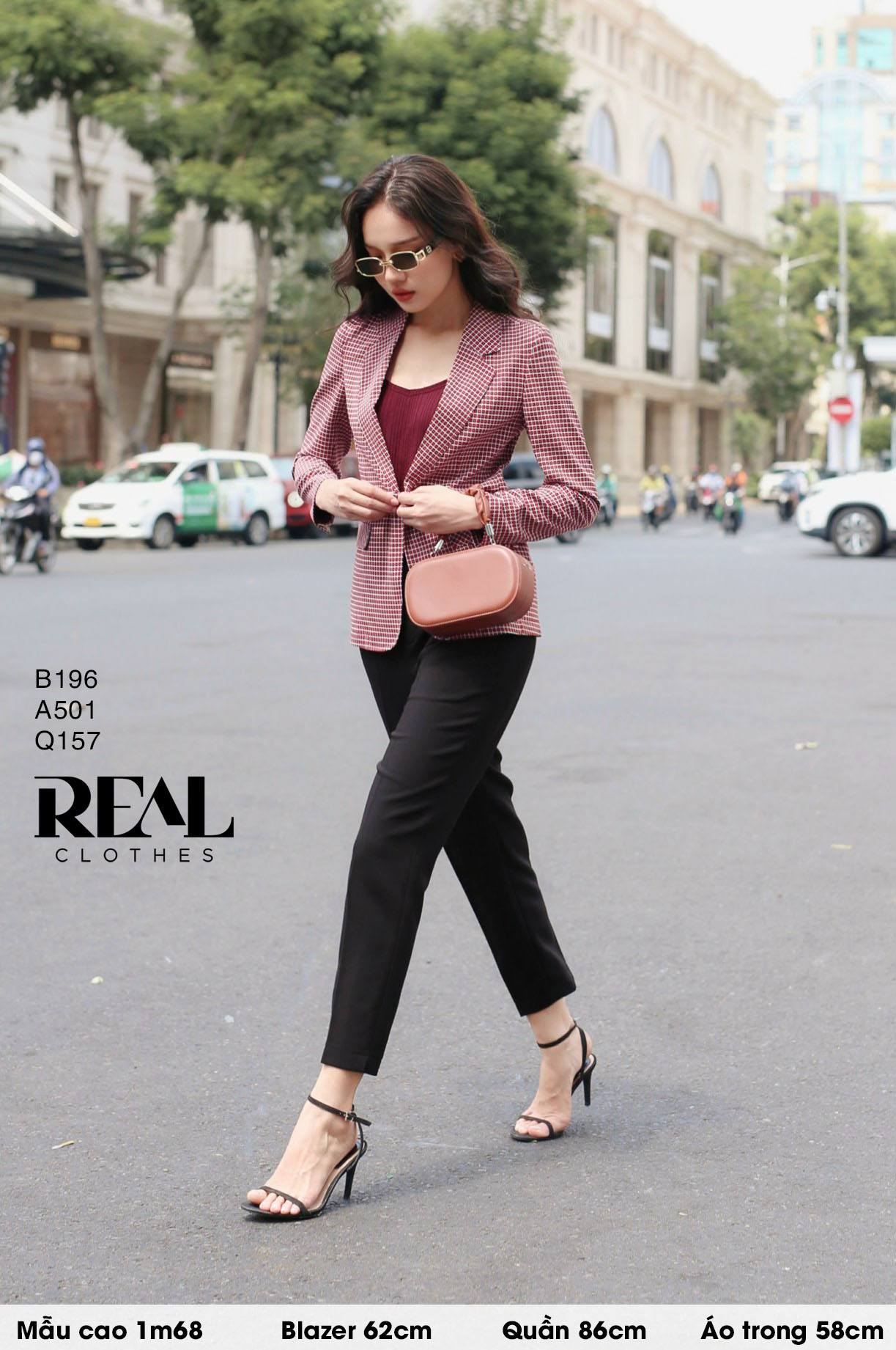 Blazer caro đỏ SALE