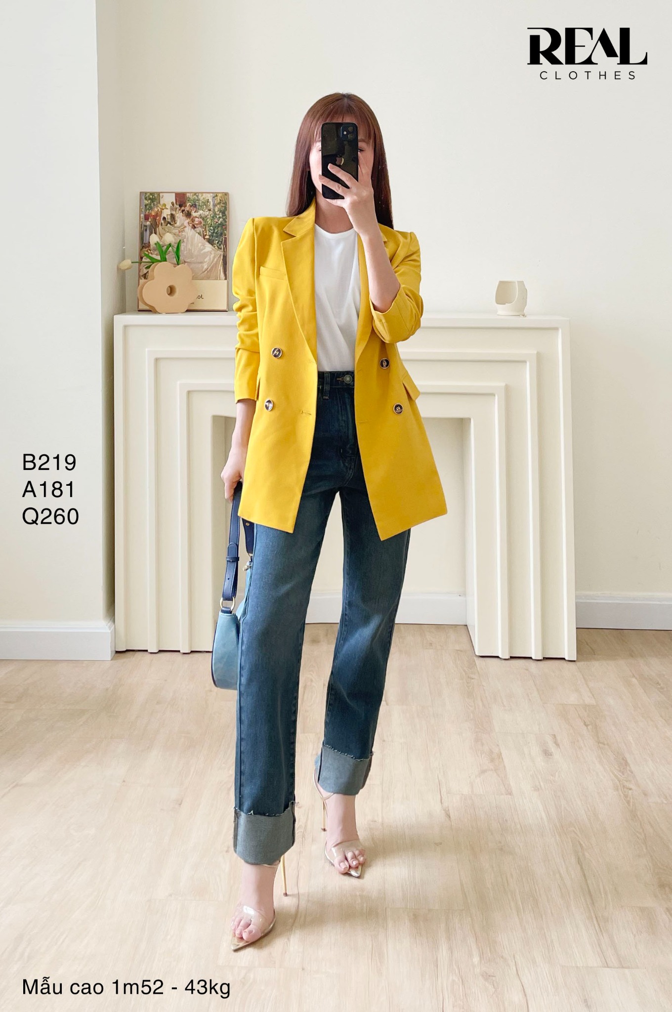 Blazer Paris vàng SALE - size M