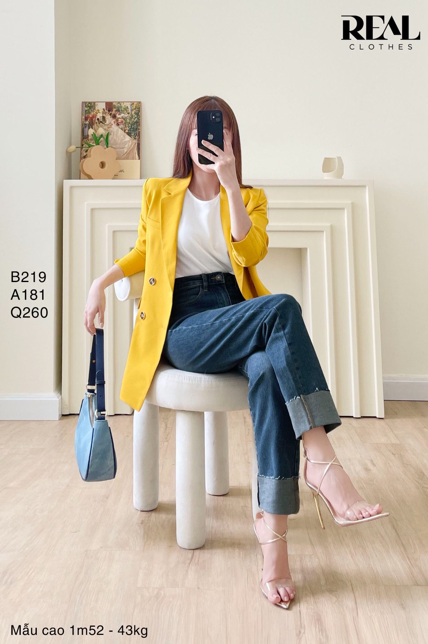 Blazer Paris vàng SALE - size M