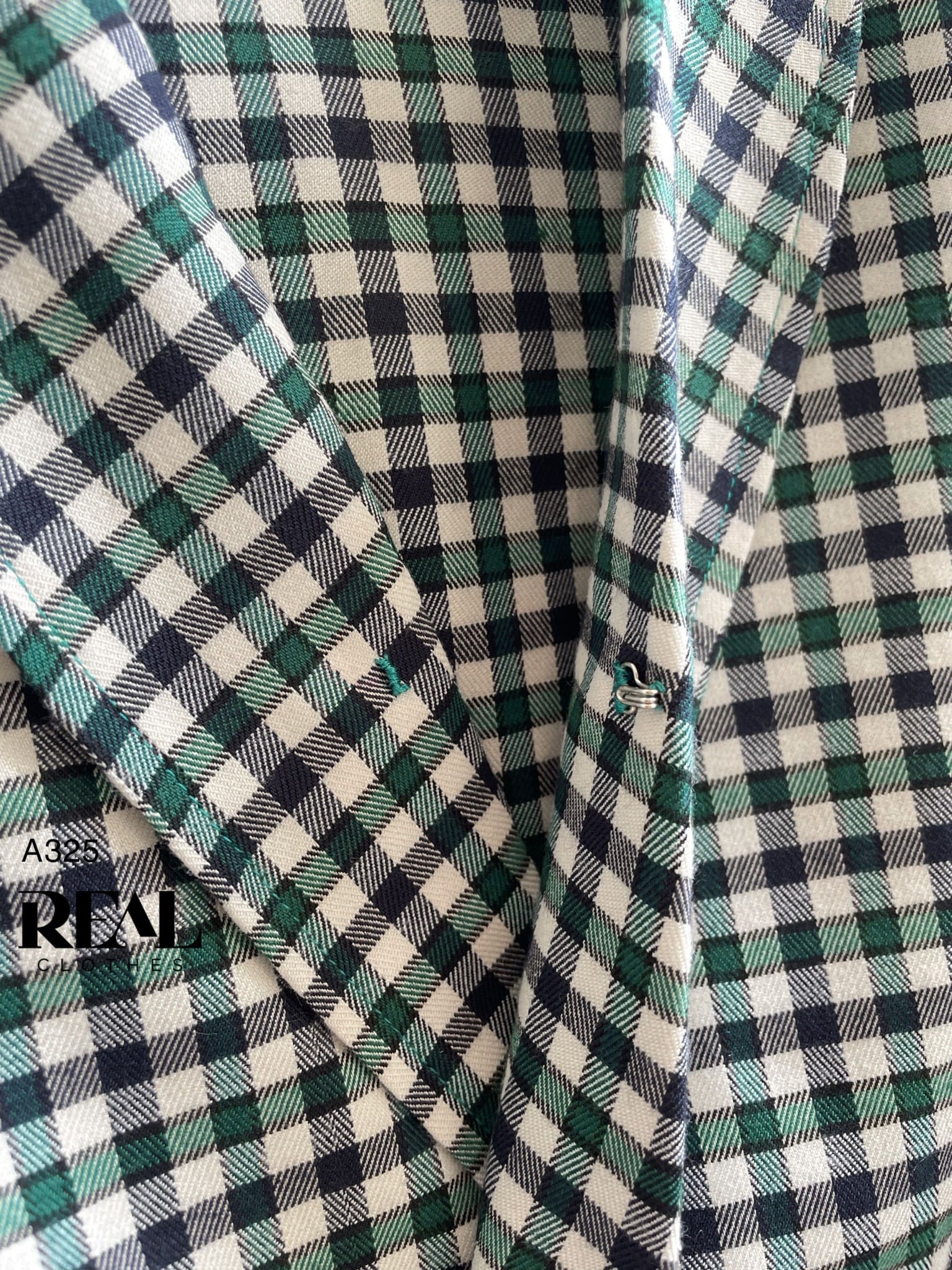 Áo Emma caro xanh SALE - size XS