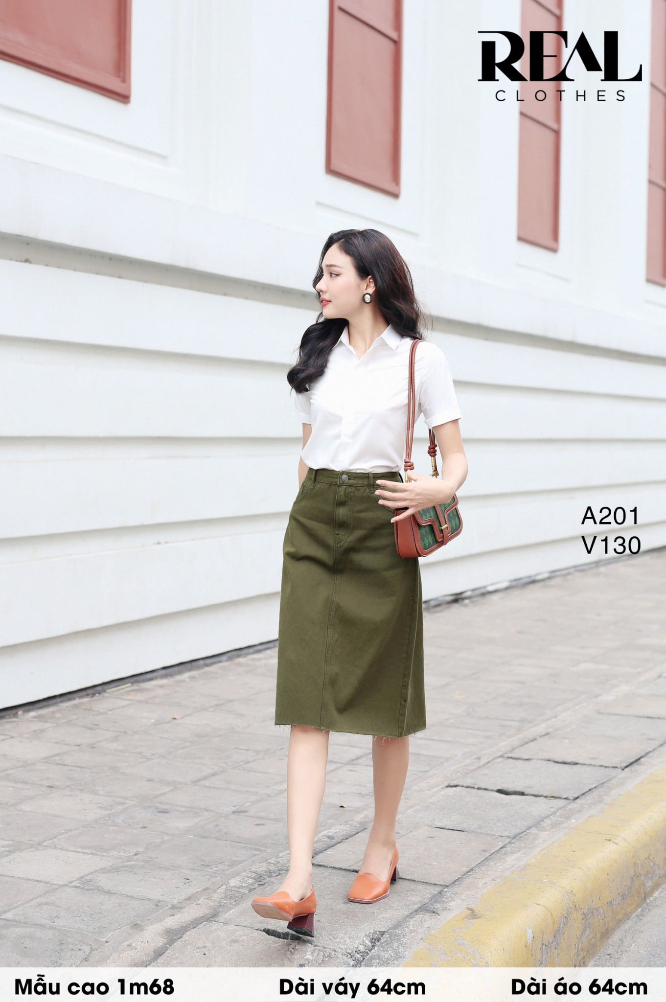 Sơ mi lụa sồi trắng tay đủ