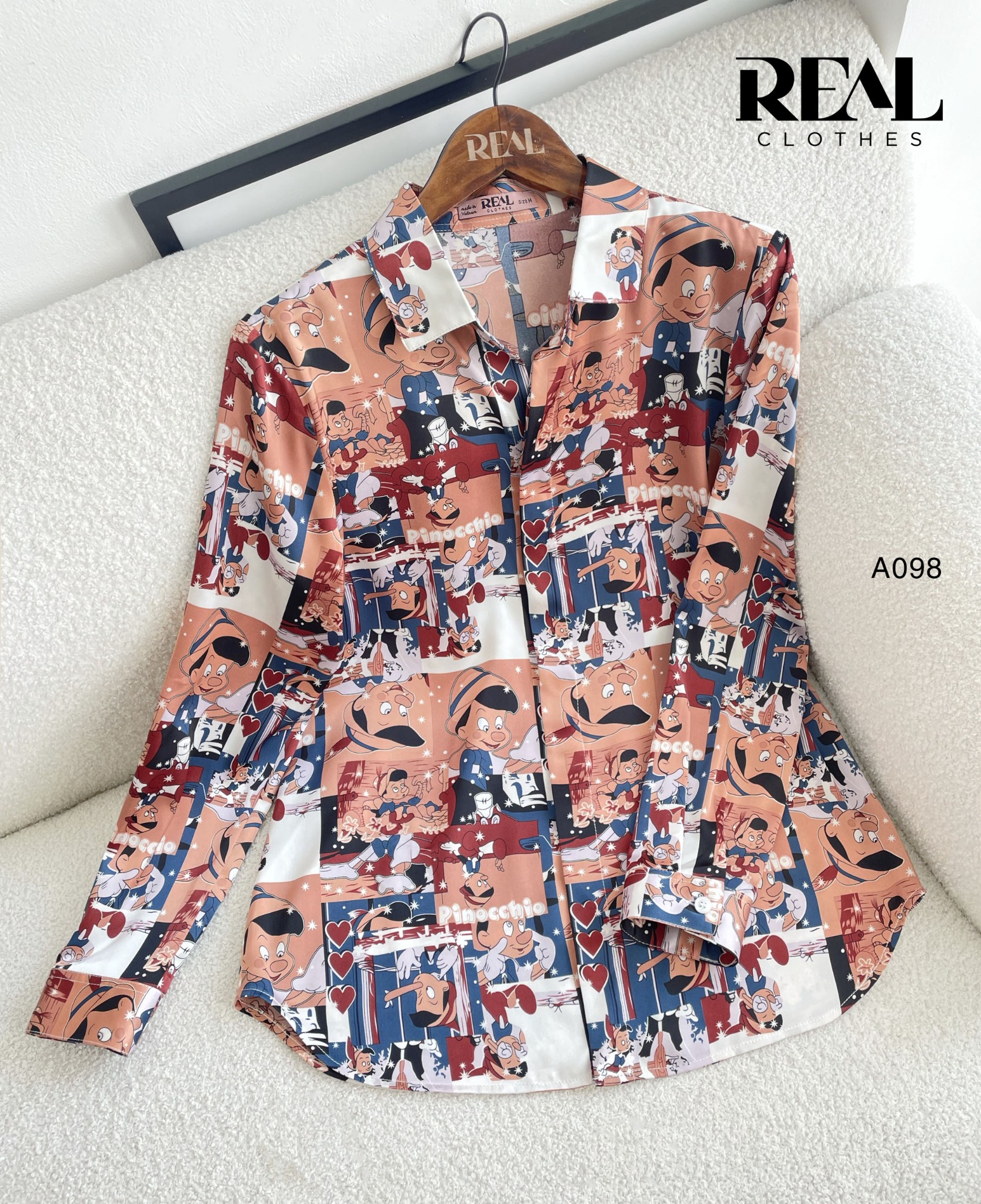 Sơ mi satin Pinocchio SALE