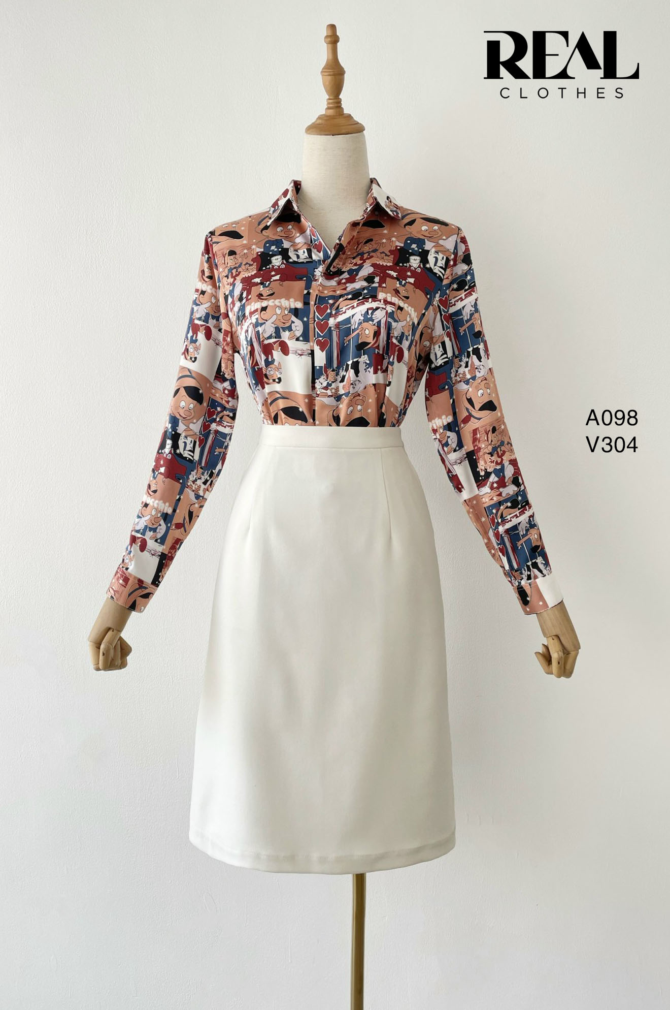 Sơ mi satin Pinocchio SALE