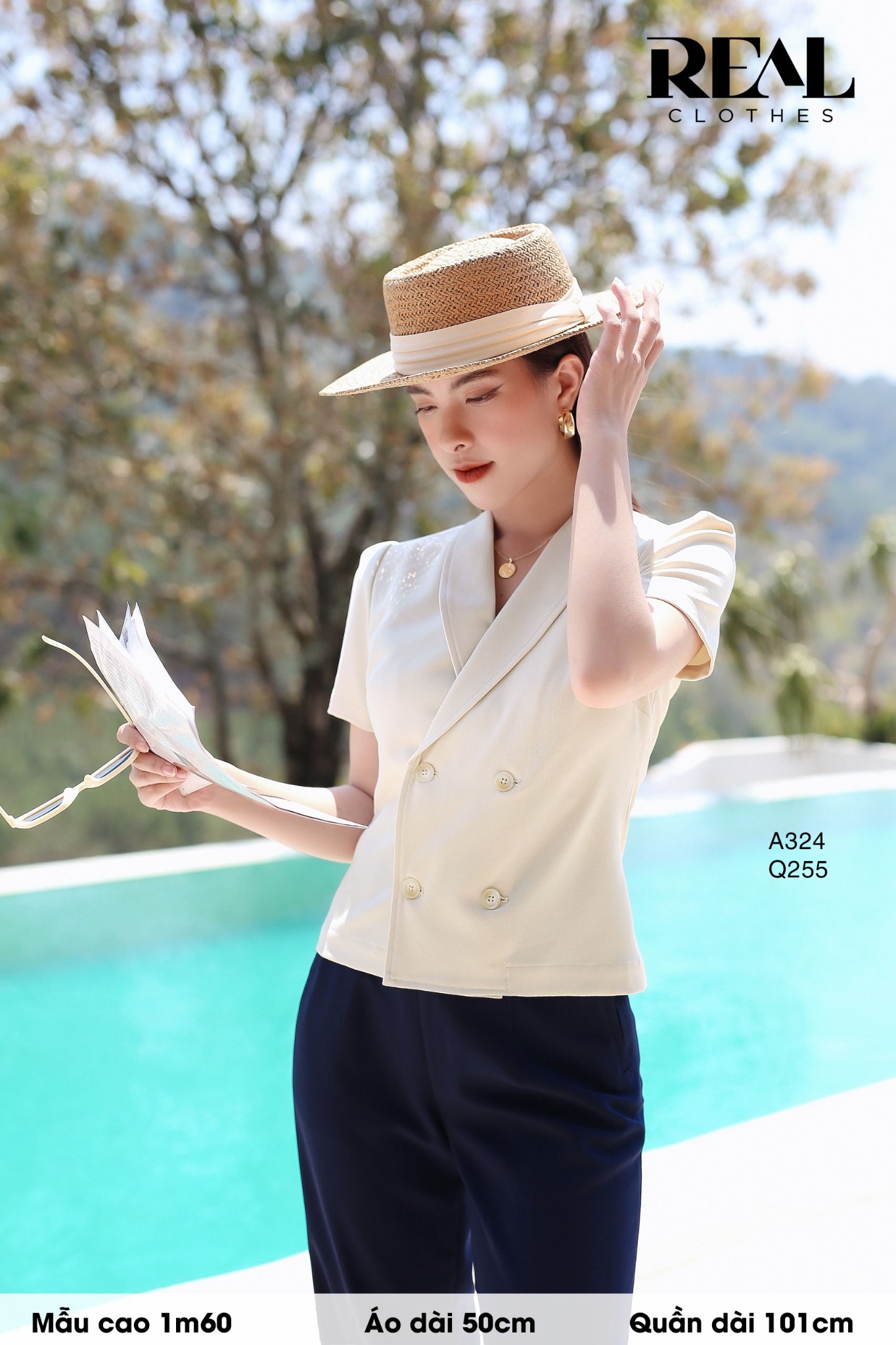 Quần suông Tokyo xanh đen