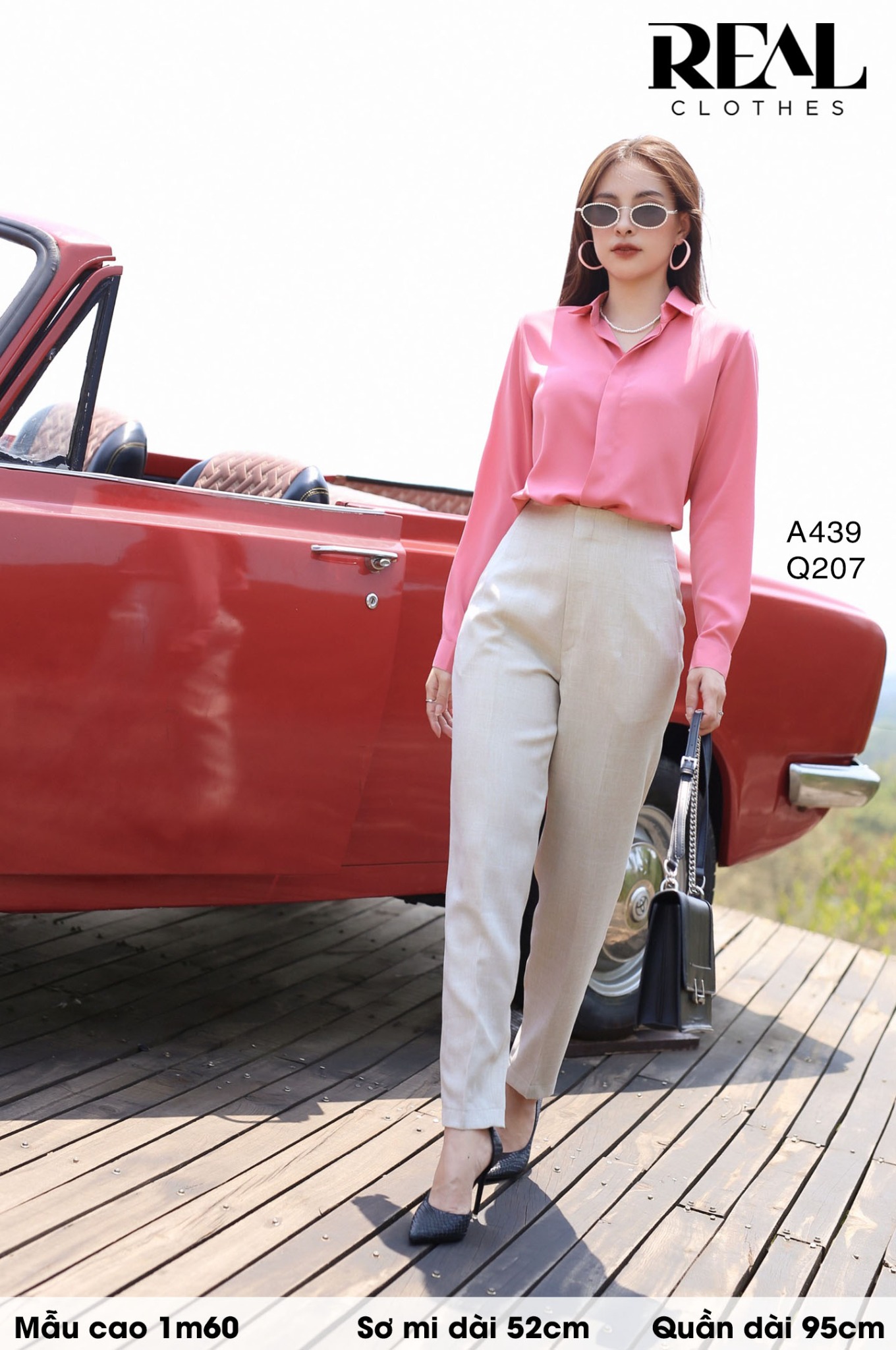 Sơ mi cổ mềm hồng dâu MỚI