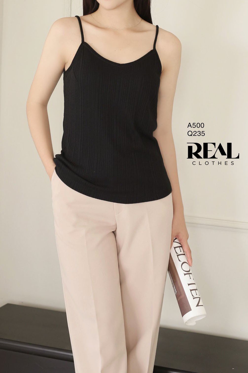 Quần suông Paris nude