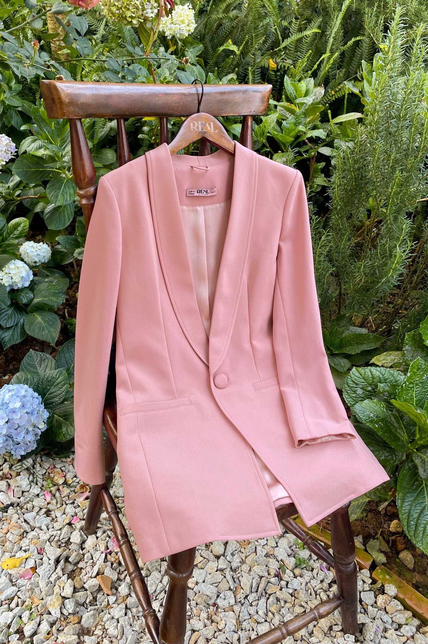 Blazer HQ hồng đậm