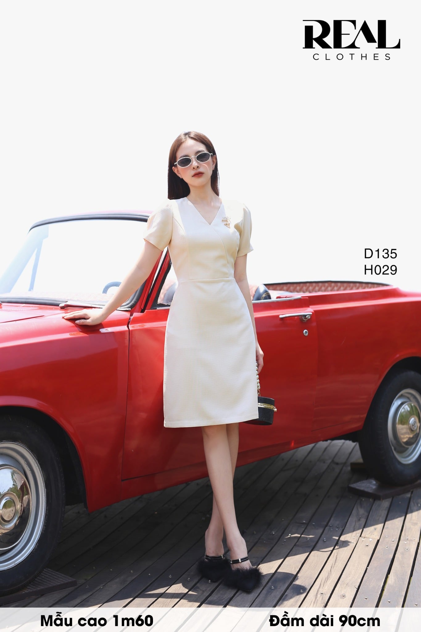 Đầm Linda kem - size XS