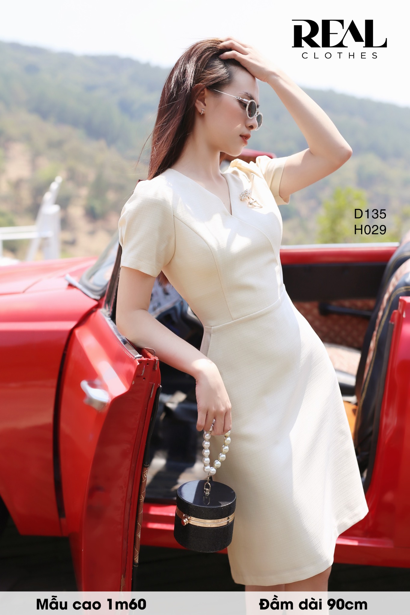 Đầm Linda kem - size XS