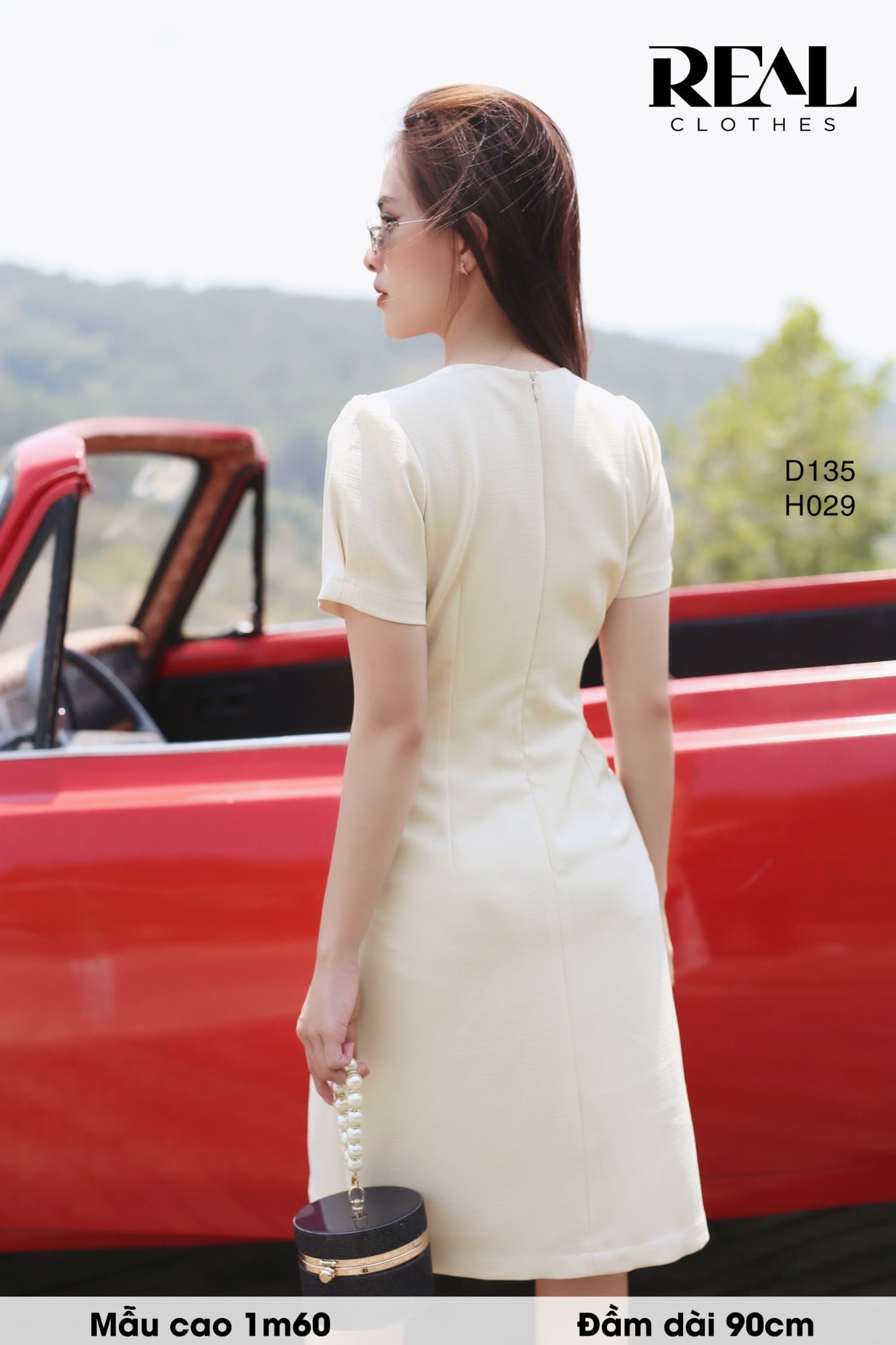 Đầm Linda kem - size XS