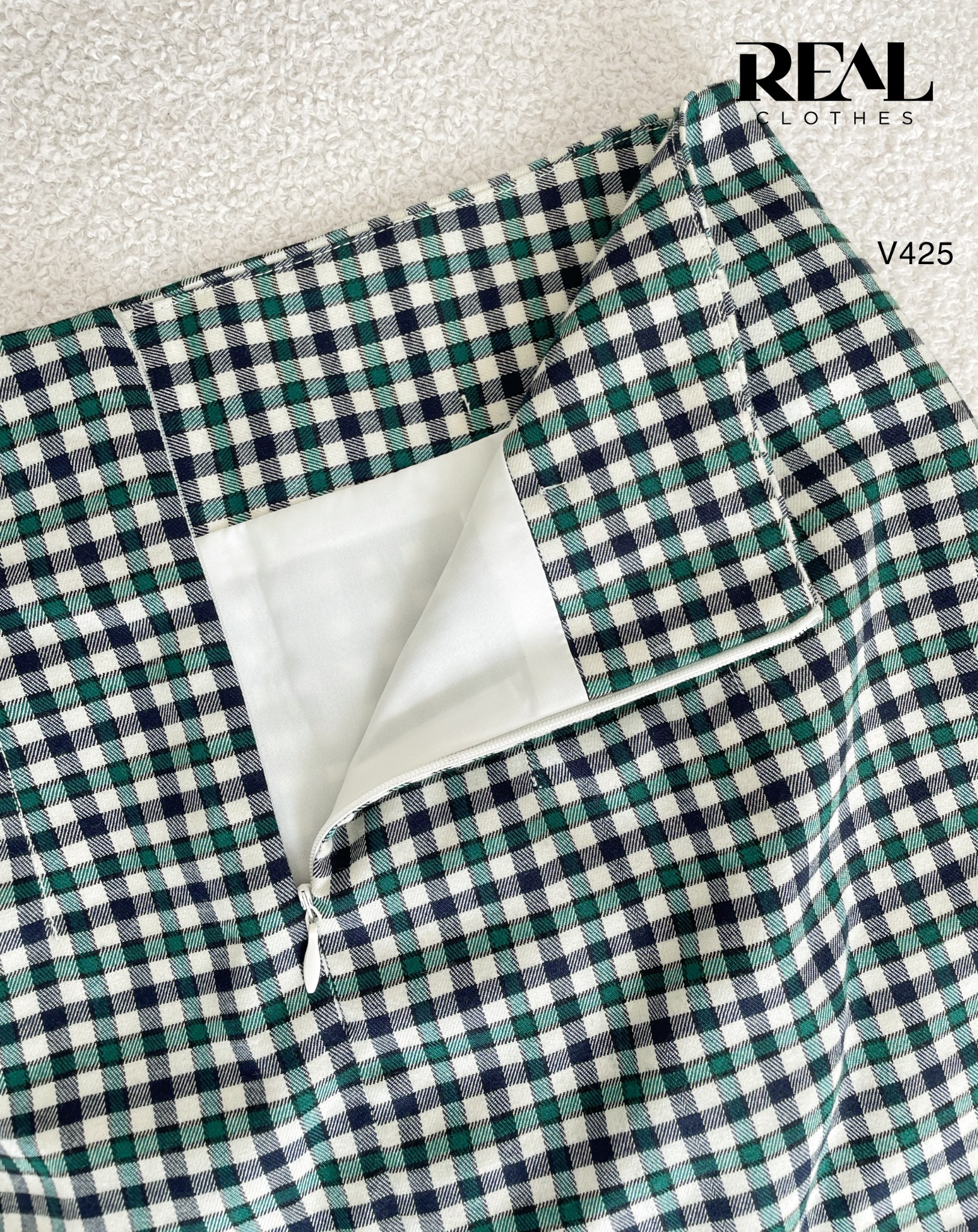 Váy Tokyo caro xanh SALE