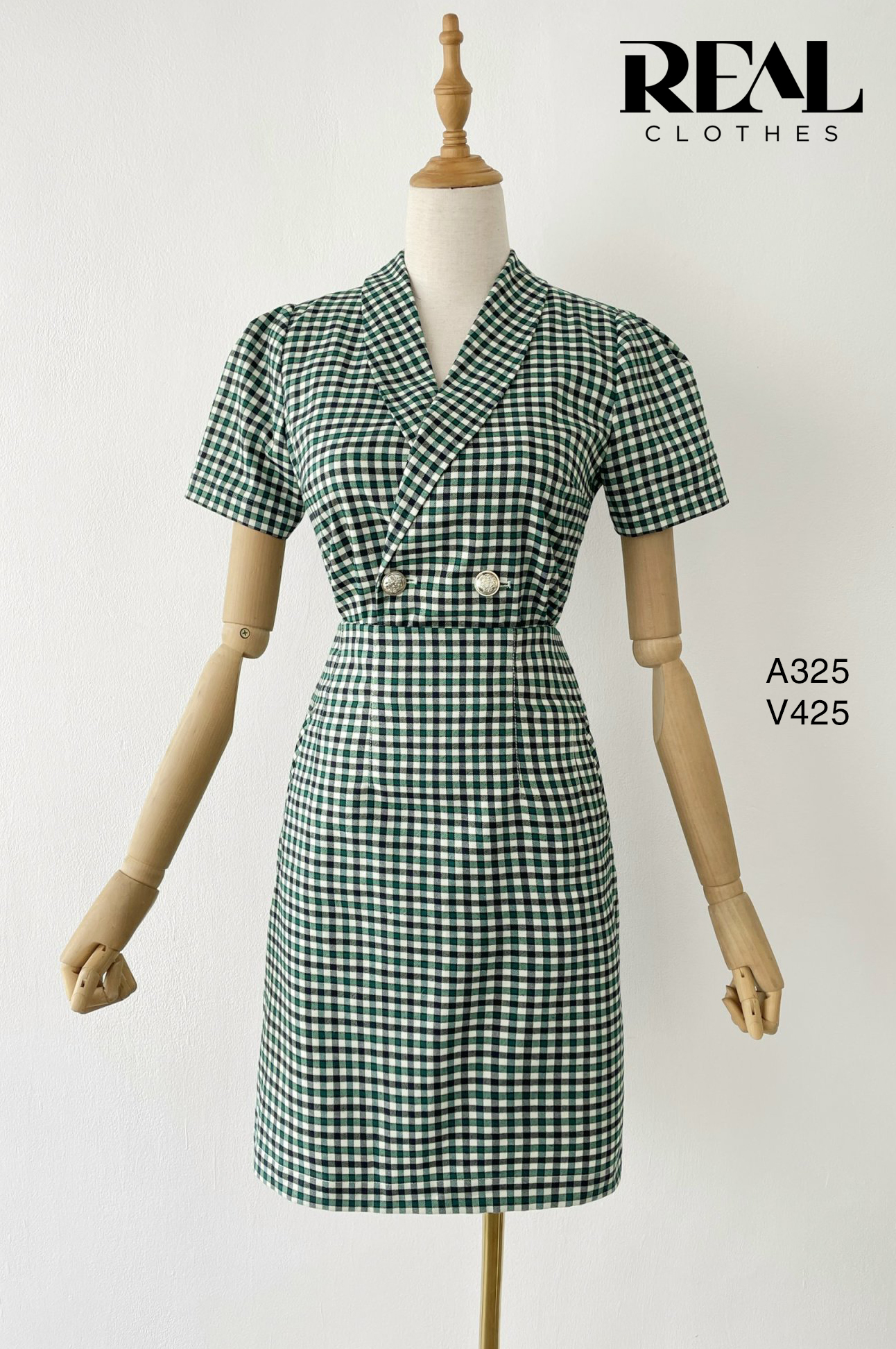 Váy Tokyo caro xanh SALE