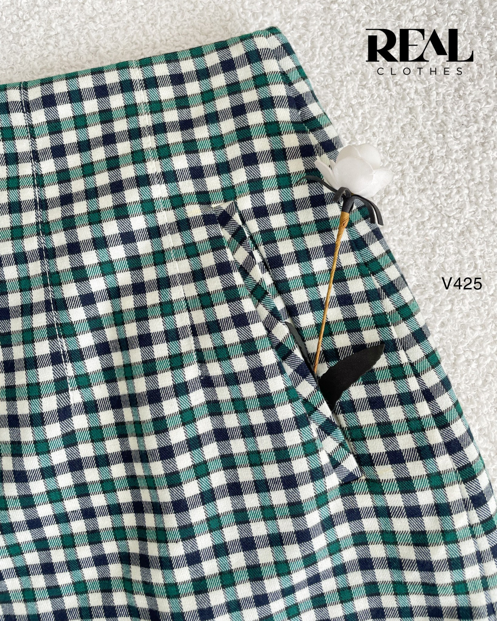 Váy Tokyo caro xanh SALE