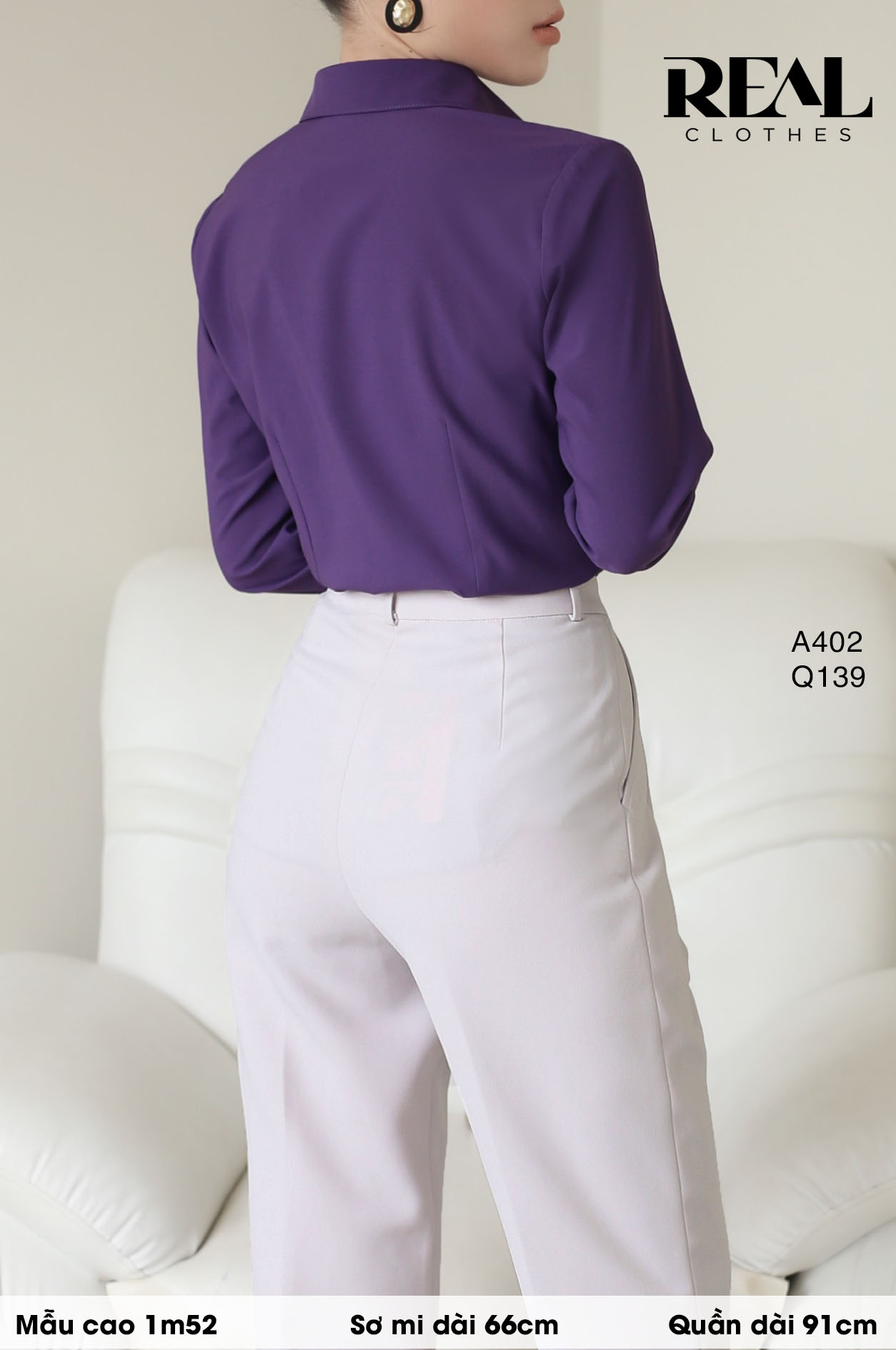 Quần lưng cao cindy kem SALE