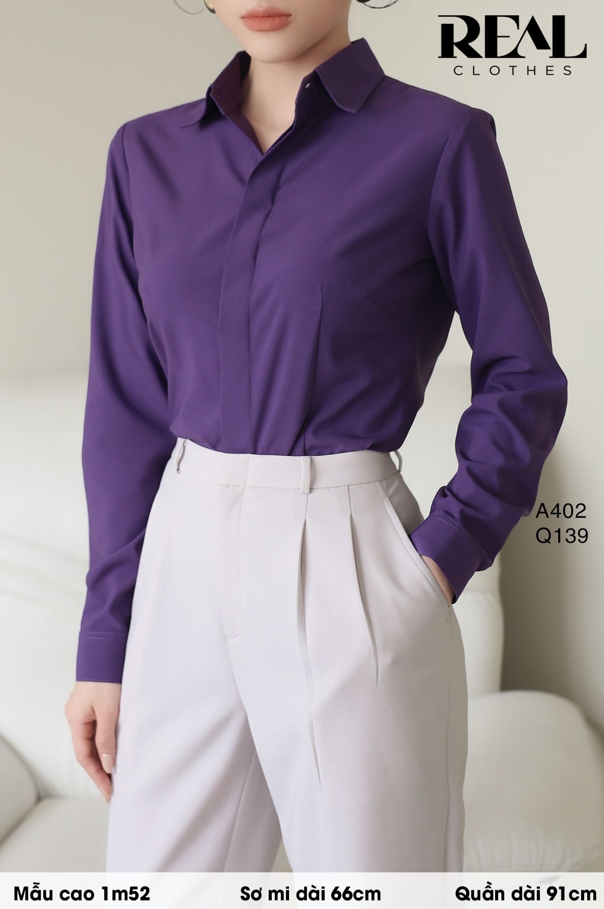 Quần lưng cao cindy kem SALE