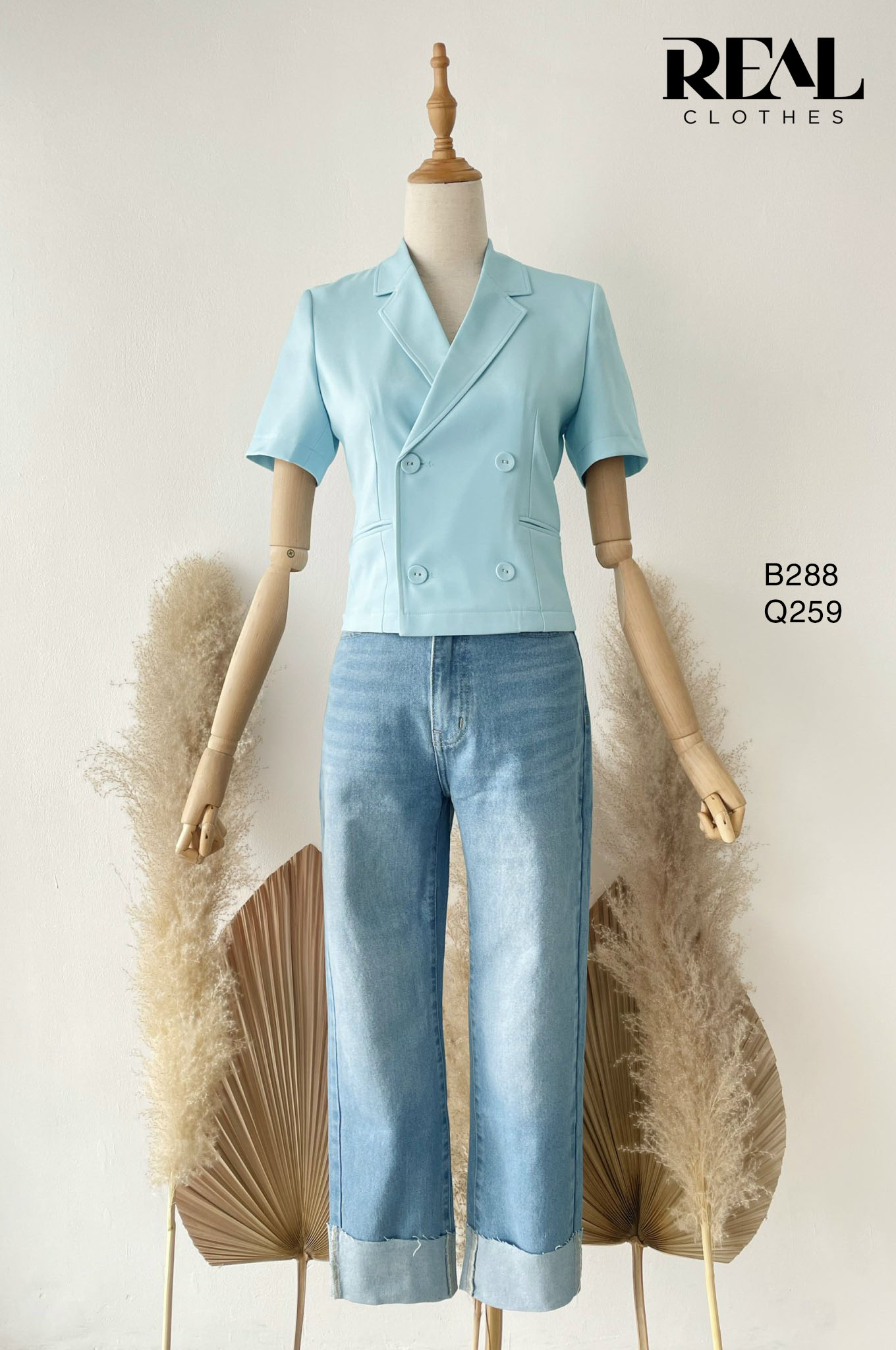 Blazer croptop blue SALE - size XS