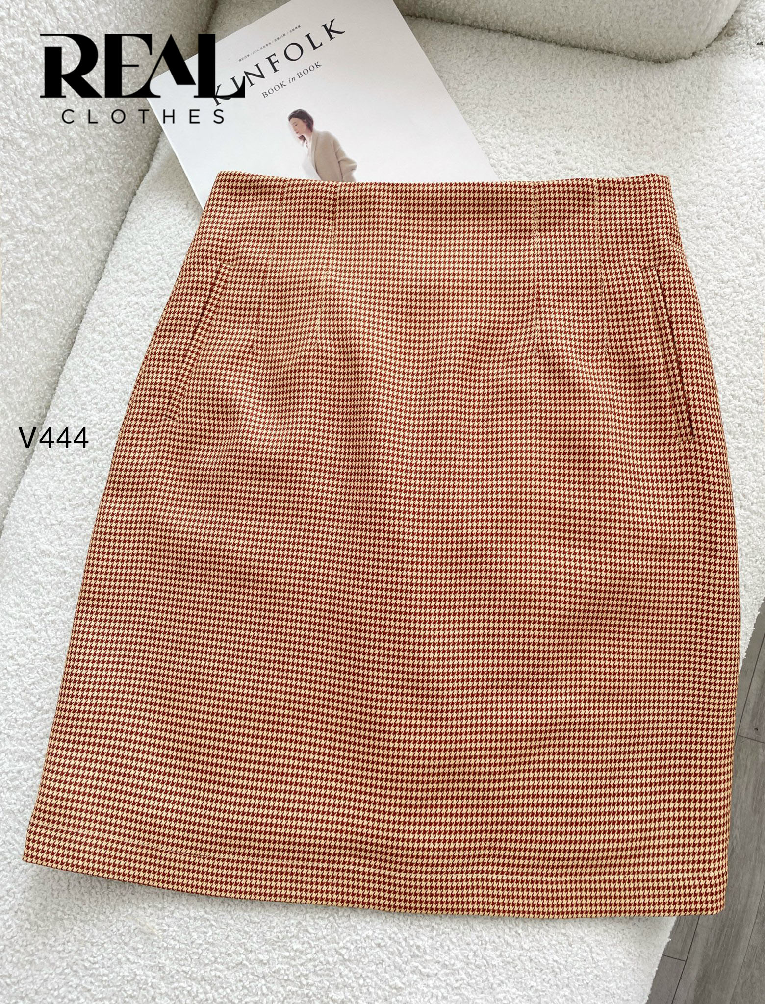 Váy Tokyo zigzag đỏ cam FINAL SALE