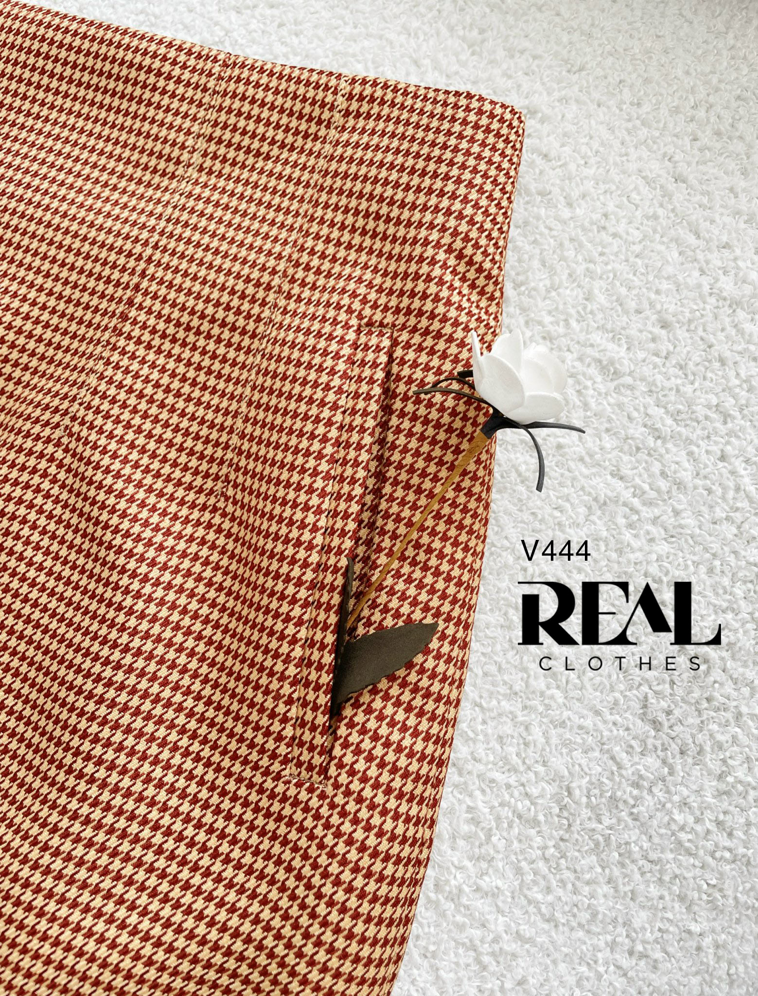 Váy Tokyo zigzag đỏ cam FINAL SALE