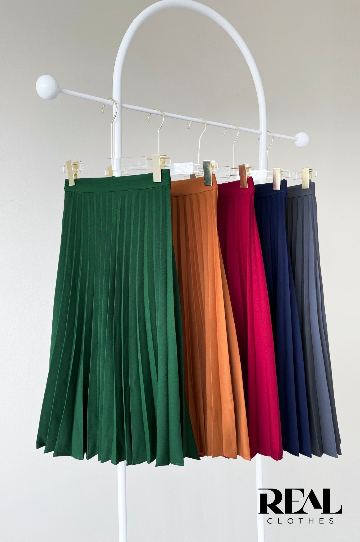 Váy rẻ quạt nâu FINAL SALE