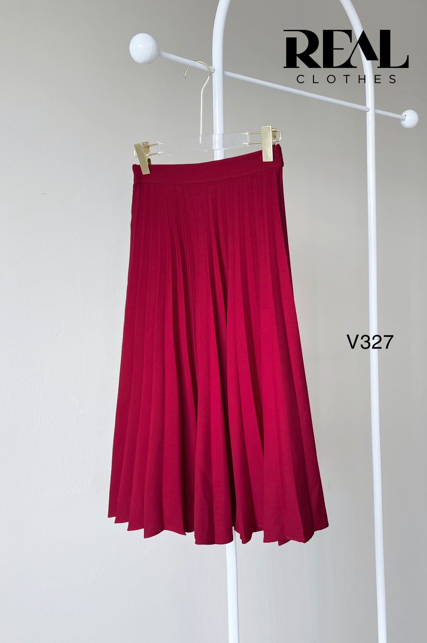 Váy rẻ quạt đỏ FINAL SALE