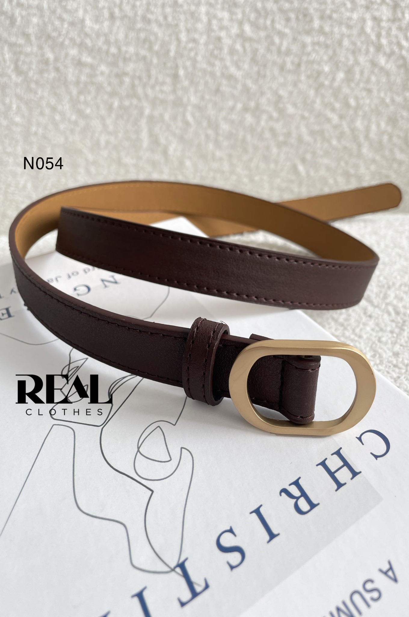 Nịt oval nâu đậm/ nâu nhạt/ đen