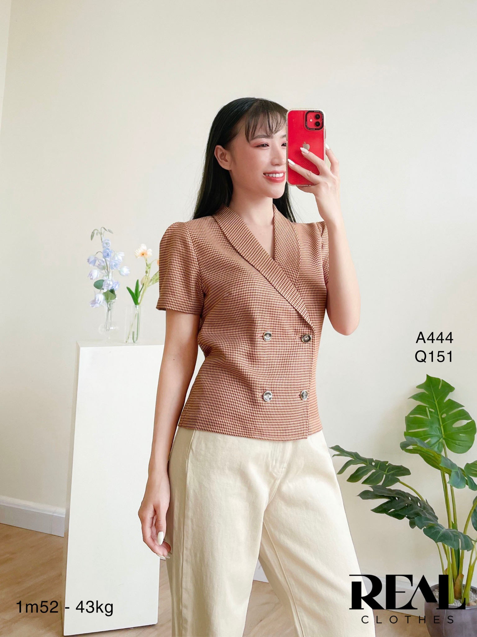 Quần Jeans baggy kem SALE