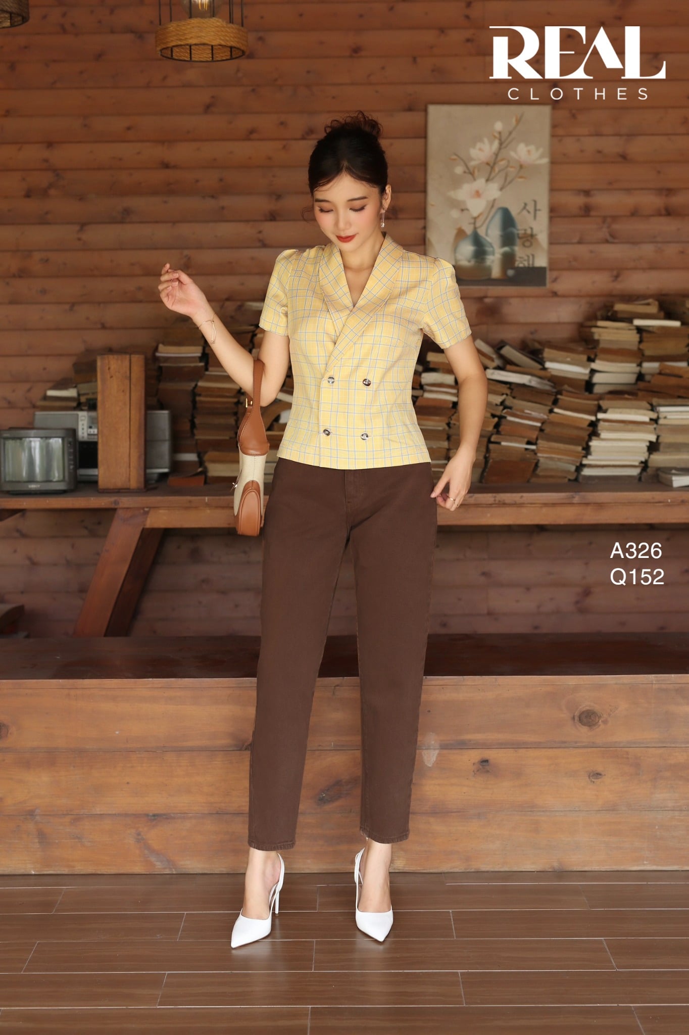 Quần Jeans baggy nâu SALE