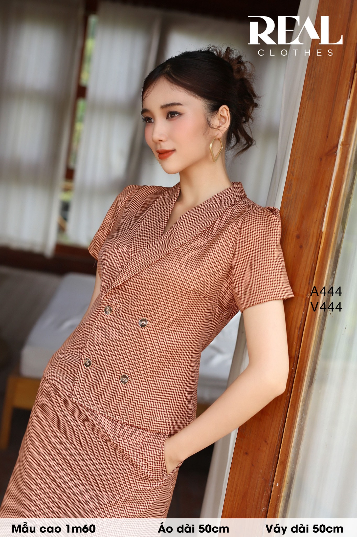 Váy Tokyo zigzag đỏ cam FINAL SALE