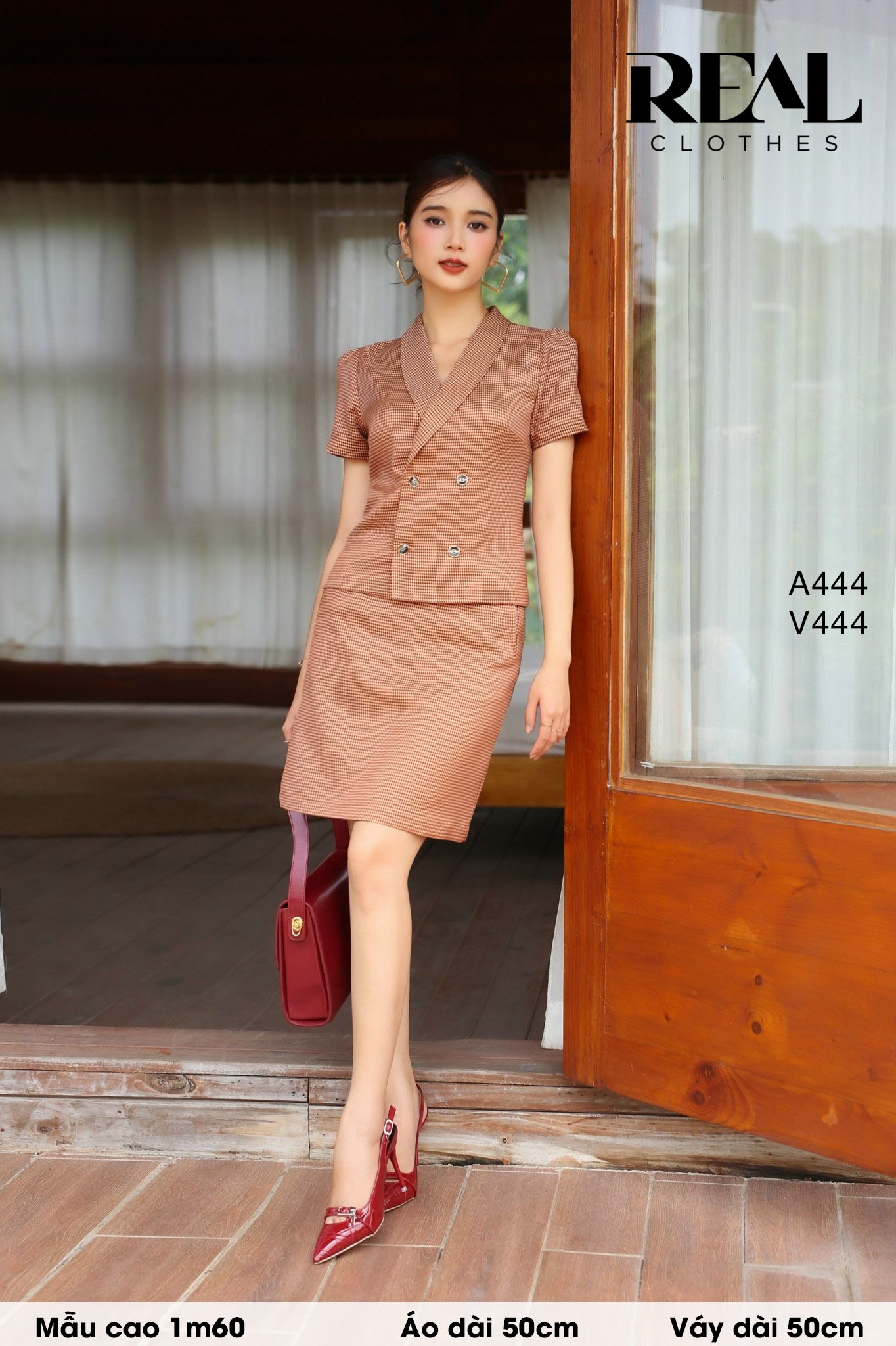 Váy Tokyo zigzag đỏ cam FINAL SALE