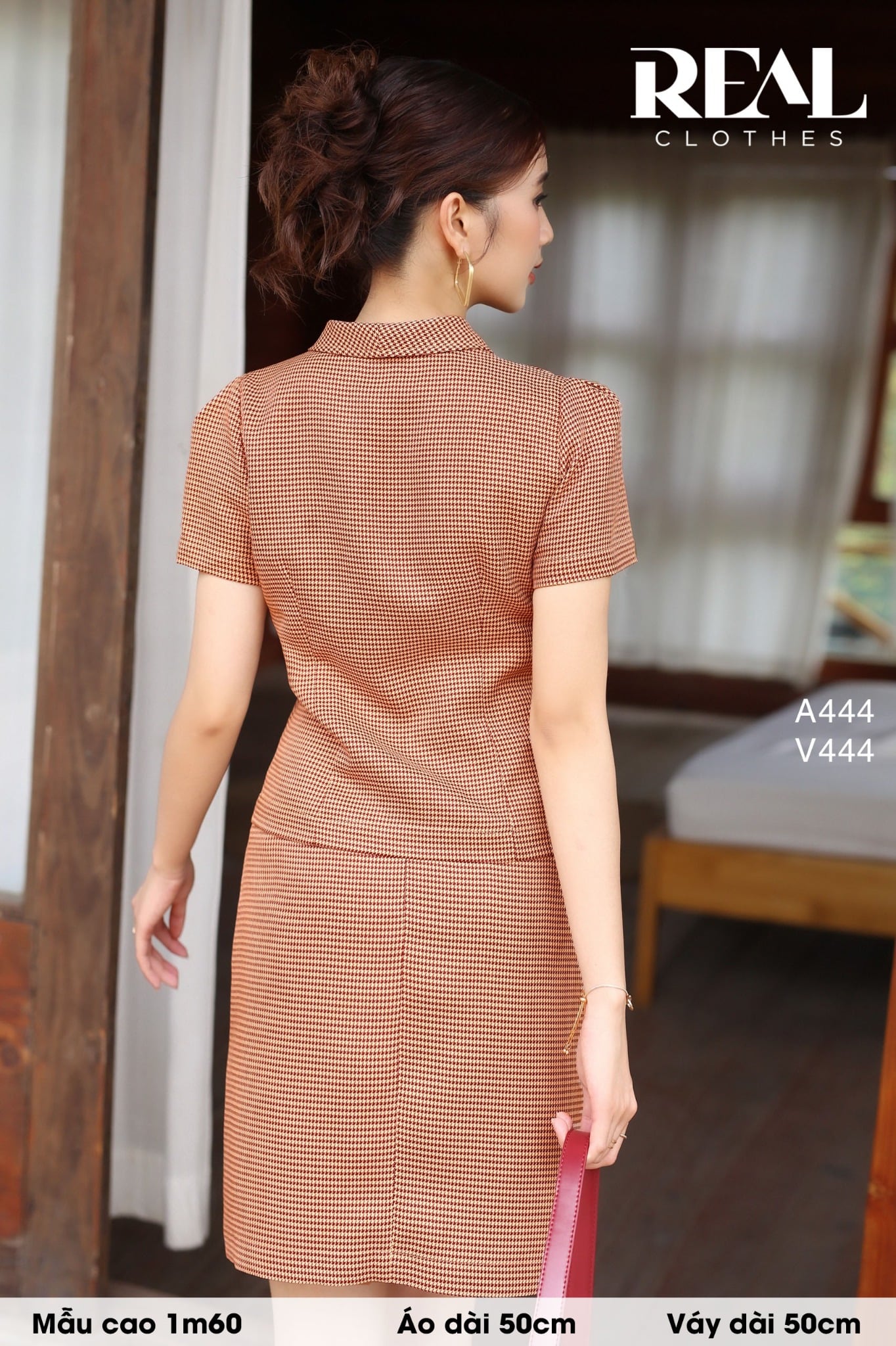 Váy Tokyo zigzag đỏ cam FINAL SALE