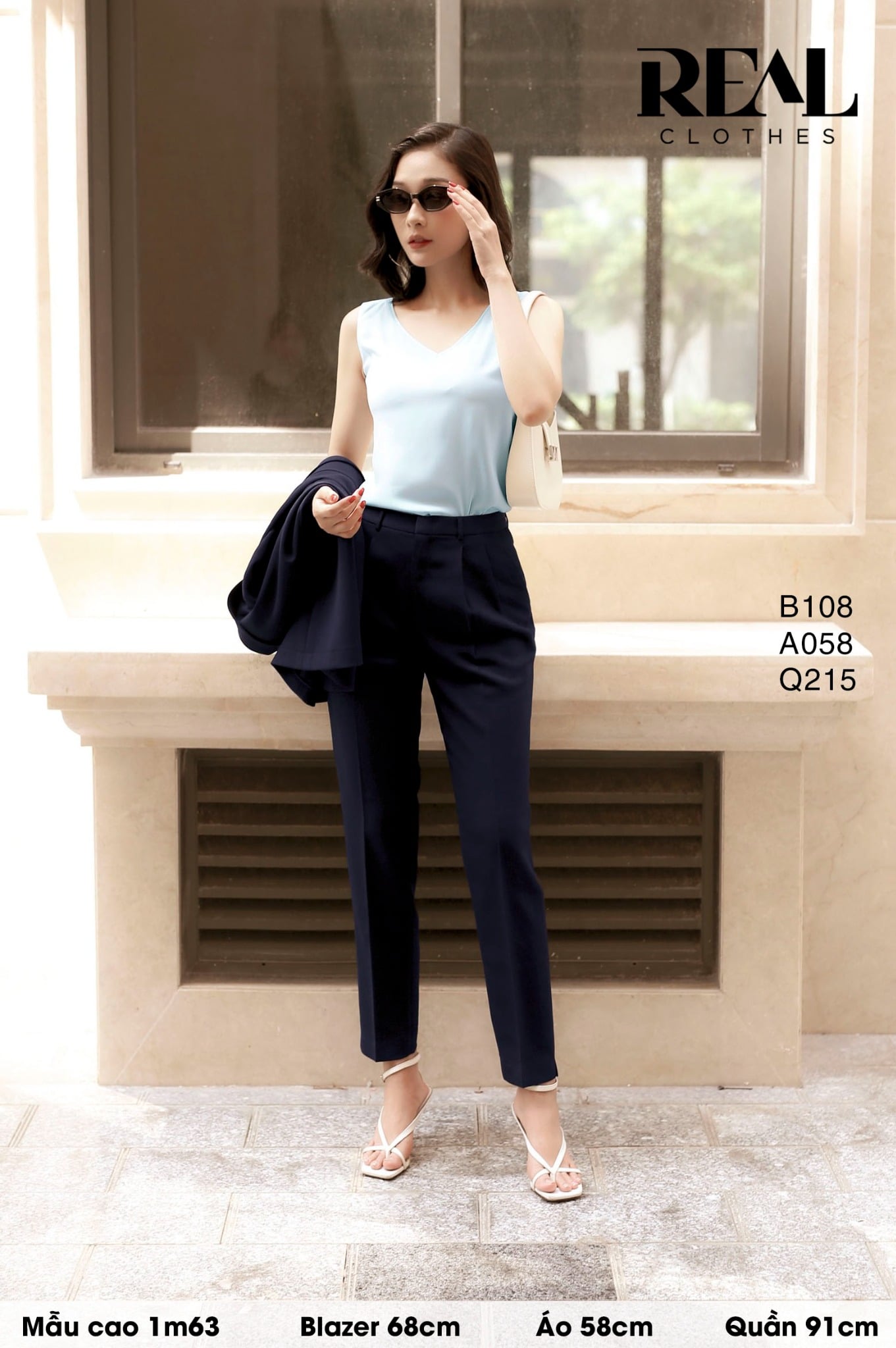 Blazer Japan cindy xanh đen