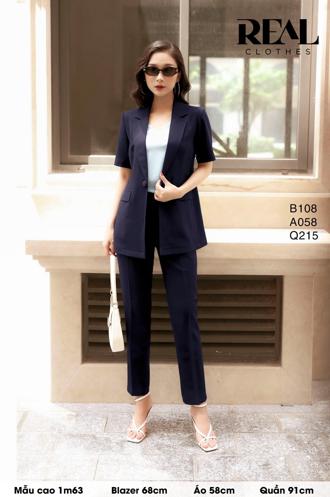 Blazer Japan cindy xanh đen