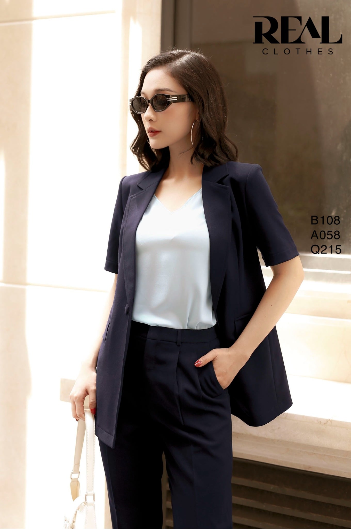 Blazer Japan cindy xanh đen
