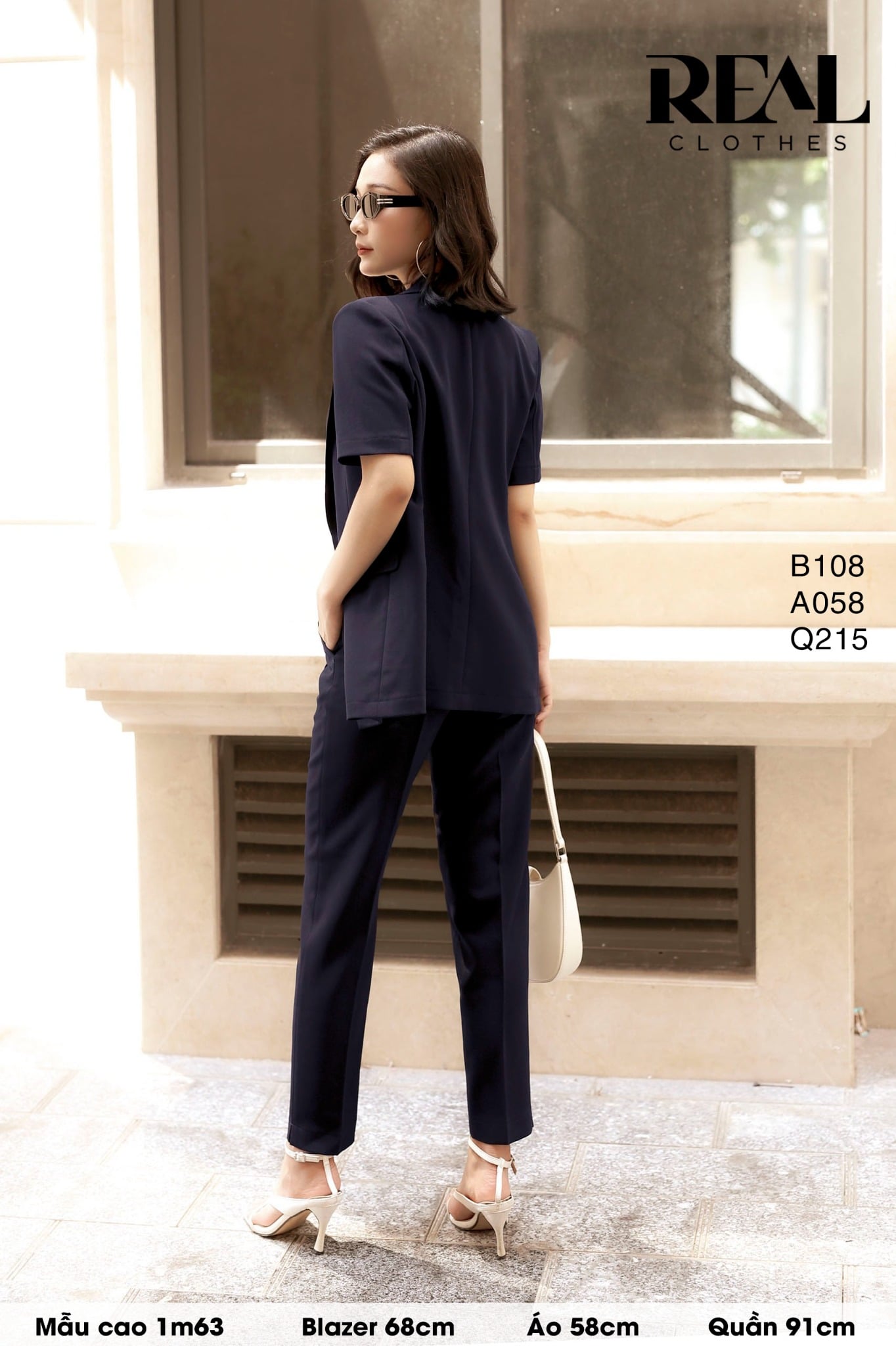 Blazer Japan cindy xanh đen