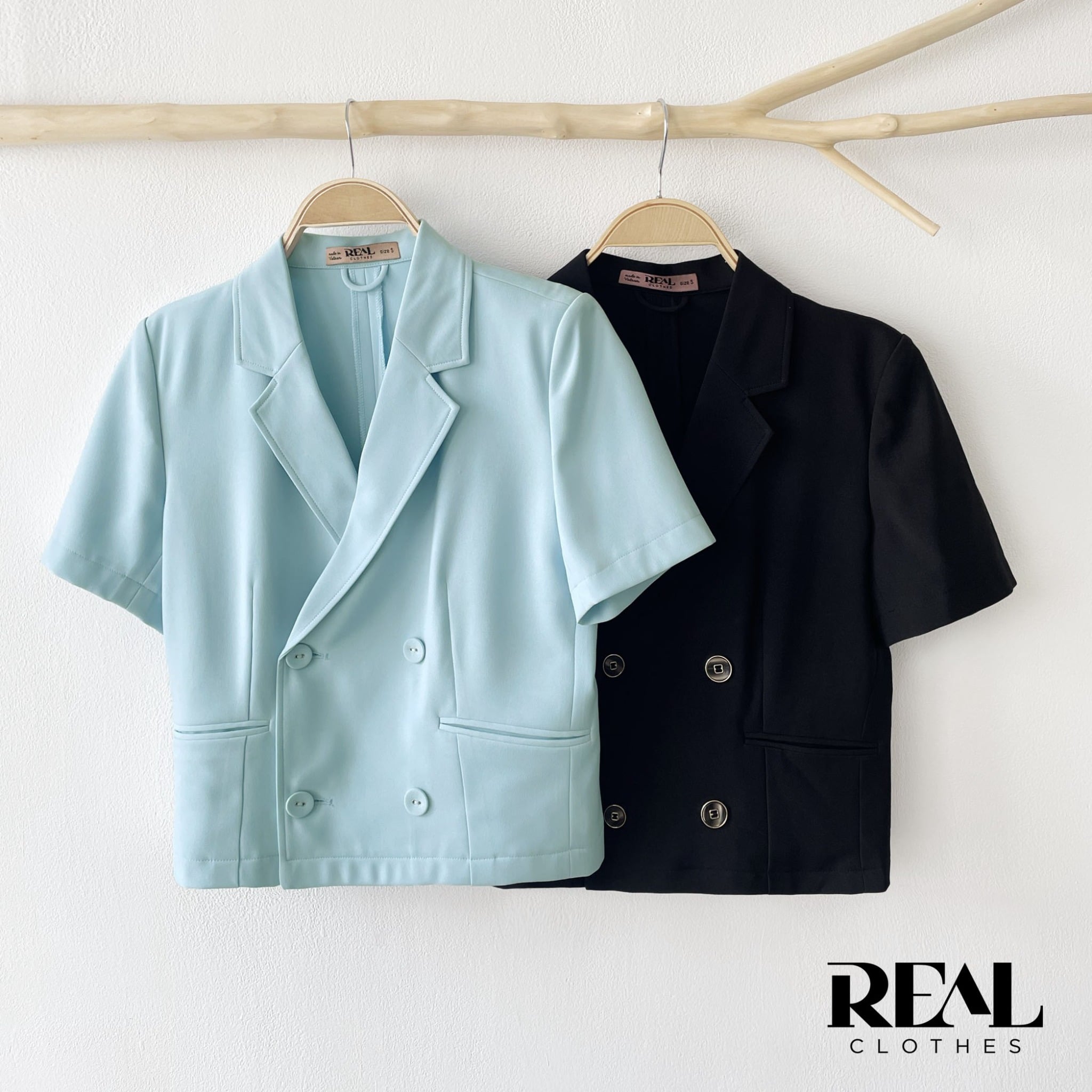 Blazer croptop đen SALE - size XS