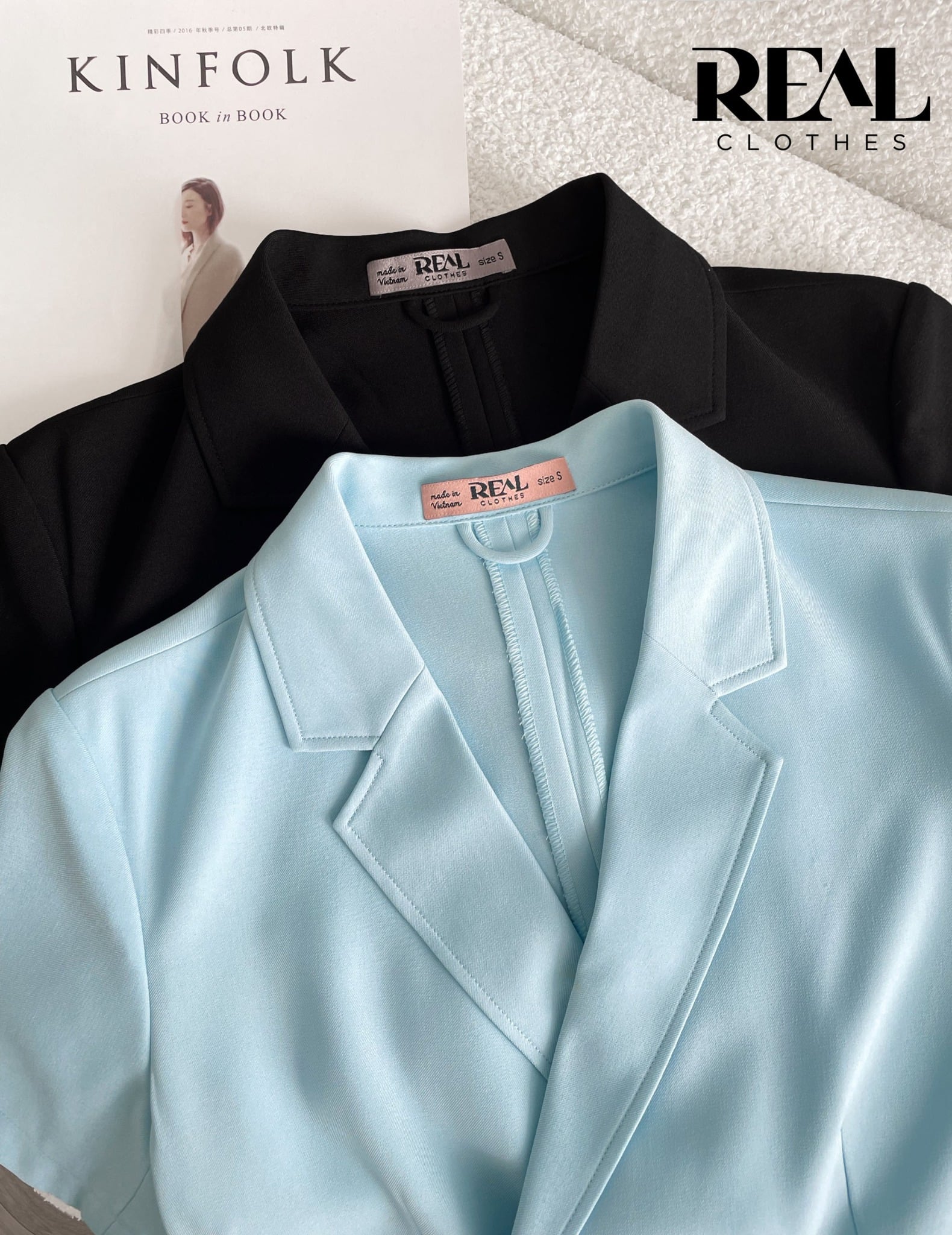 Blazer croptop đen SALE - size XS