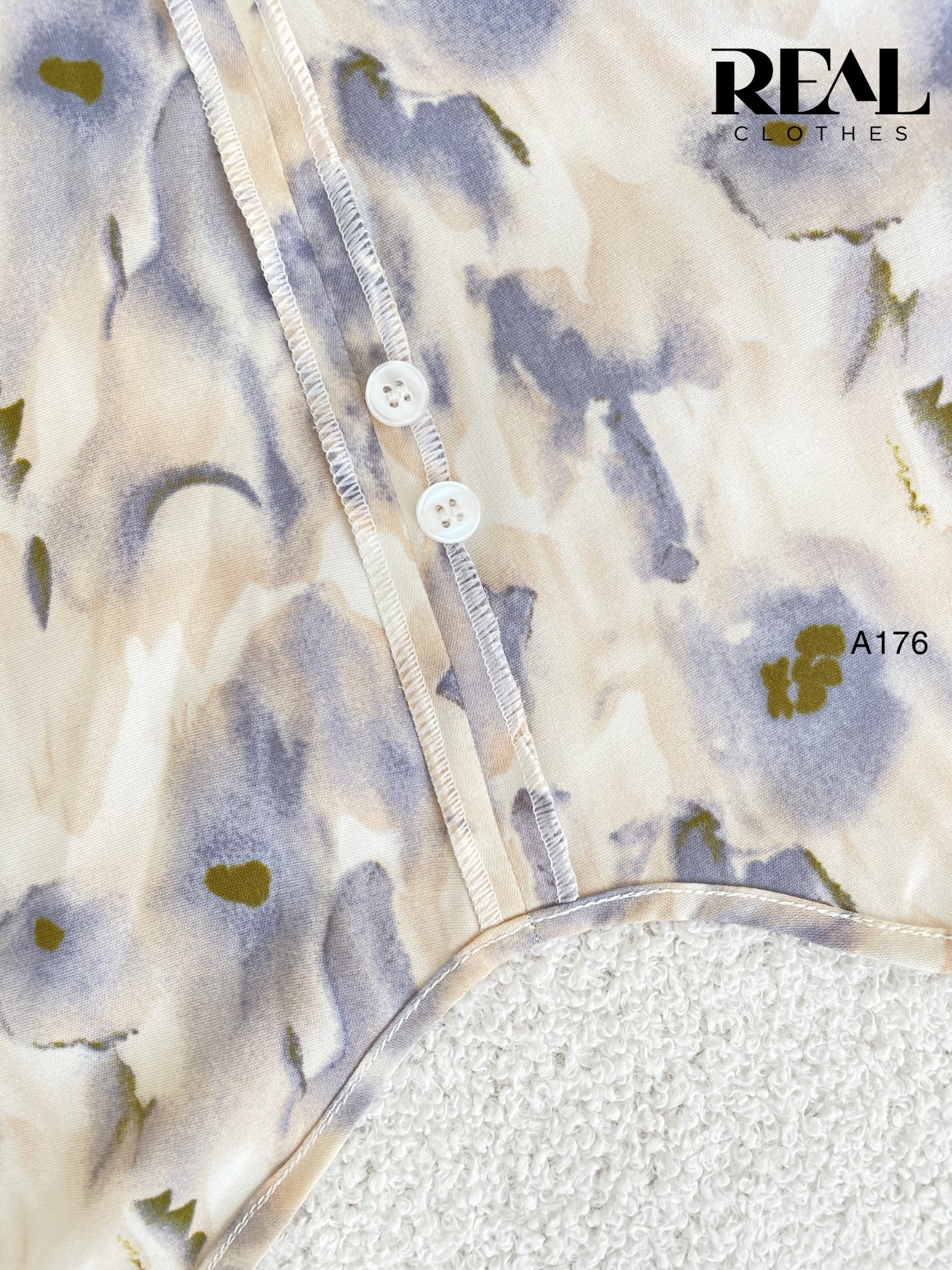 Sơ mi hoa tím SALE