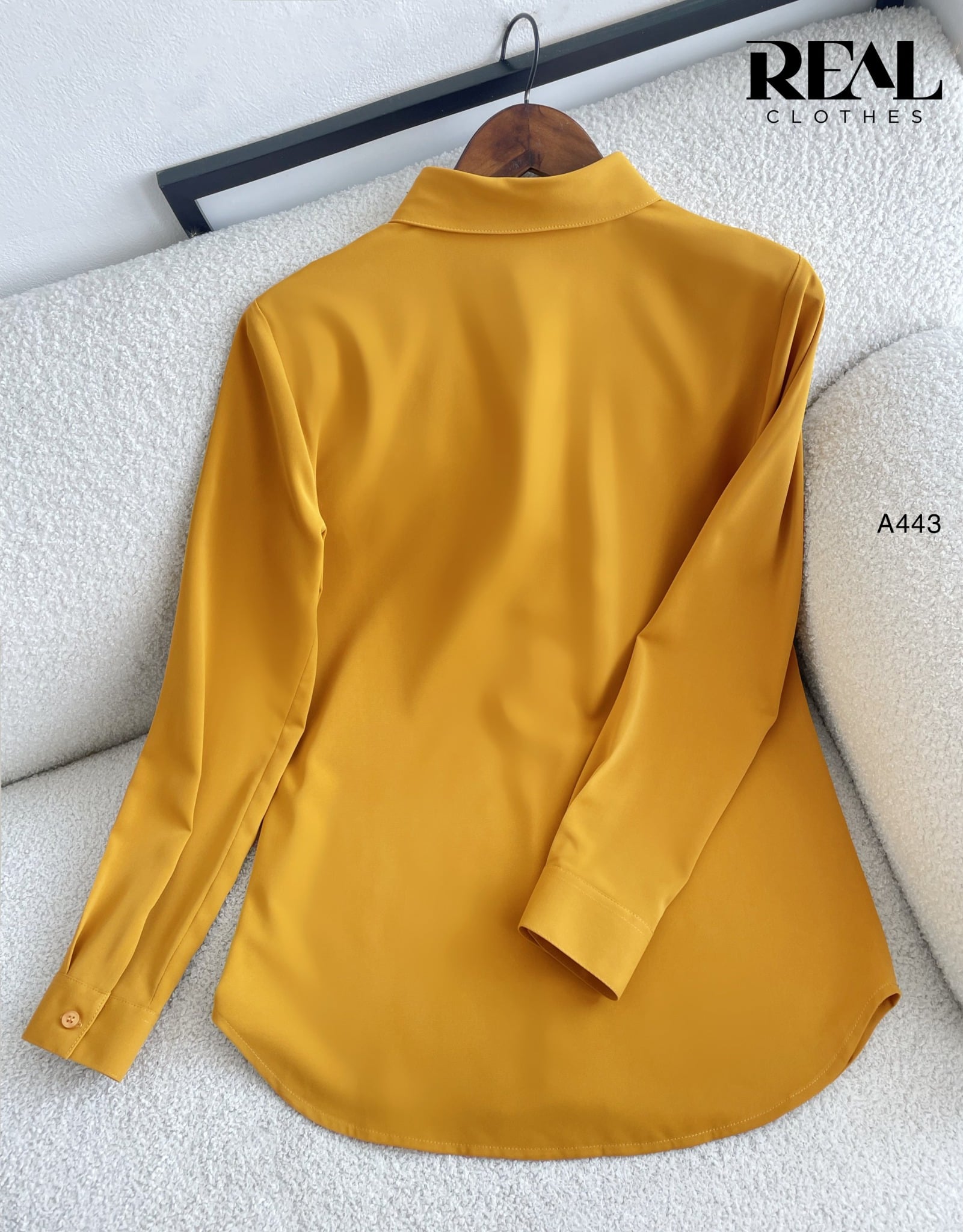 Sơ mi cổ mềm vàng nghệ MỚI SALE