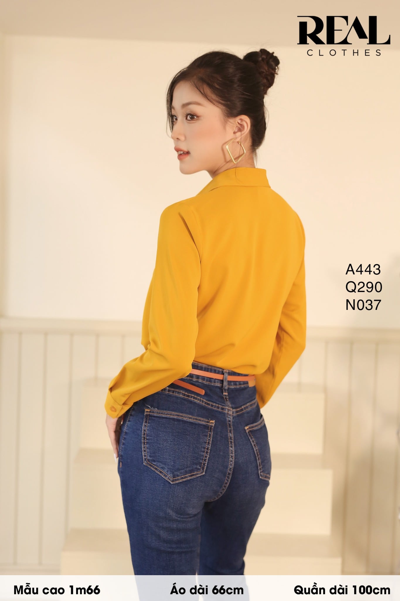 Sơ mi cổ mềm vàng nghệ MỚI SALE