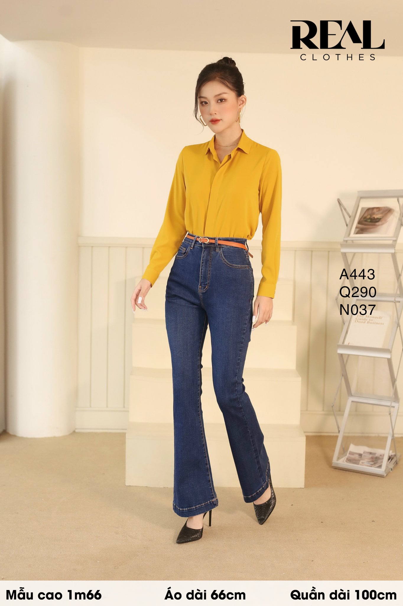 Sơ mi cổ mềm vàng nghệ MỚI SALE