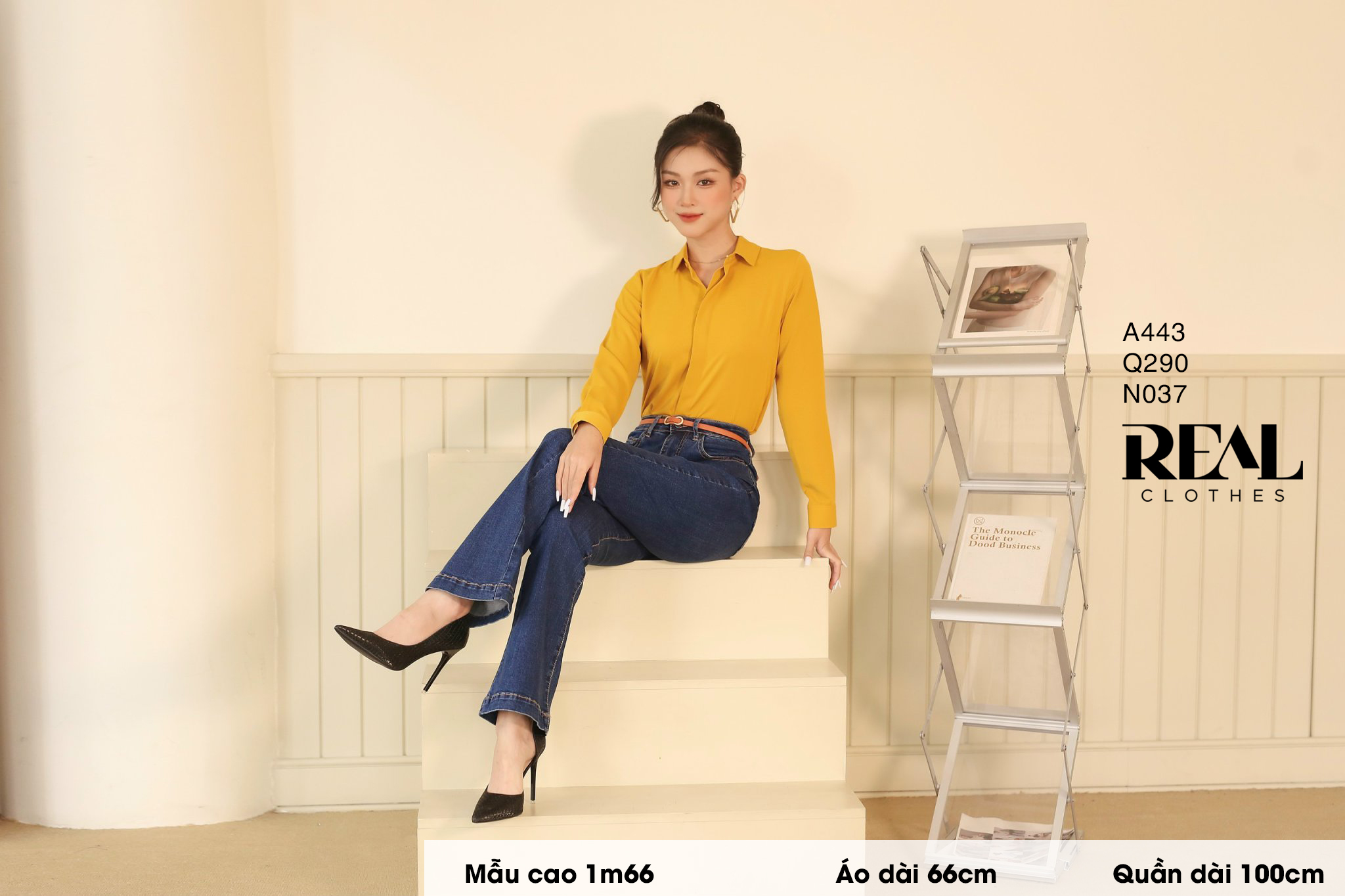 Sơ mi cổ mềm vàng nghệ MỚI SALE