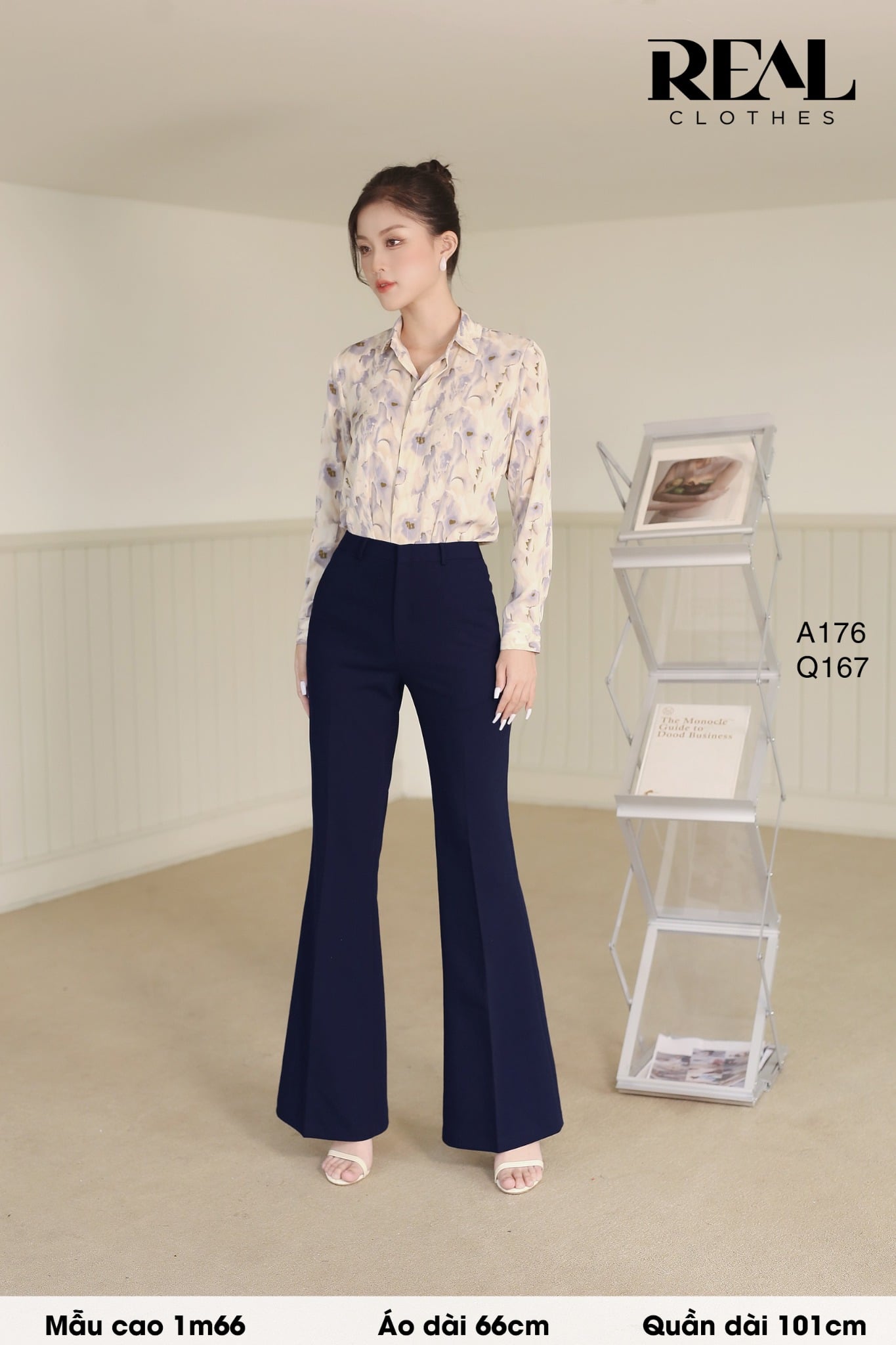 Sơ mi hoa tím SALE