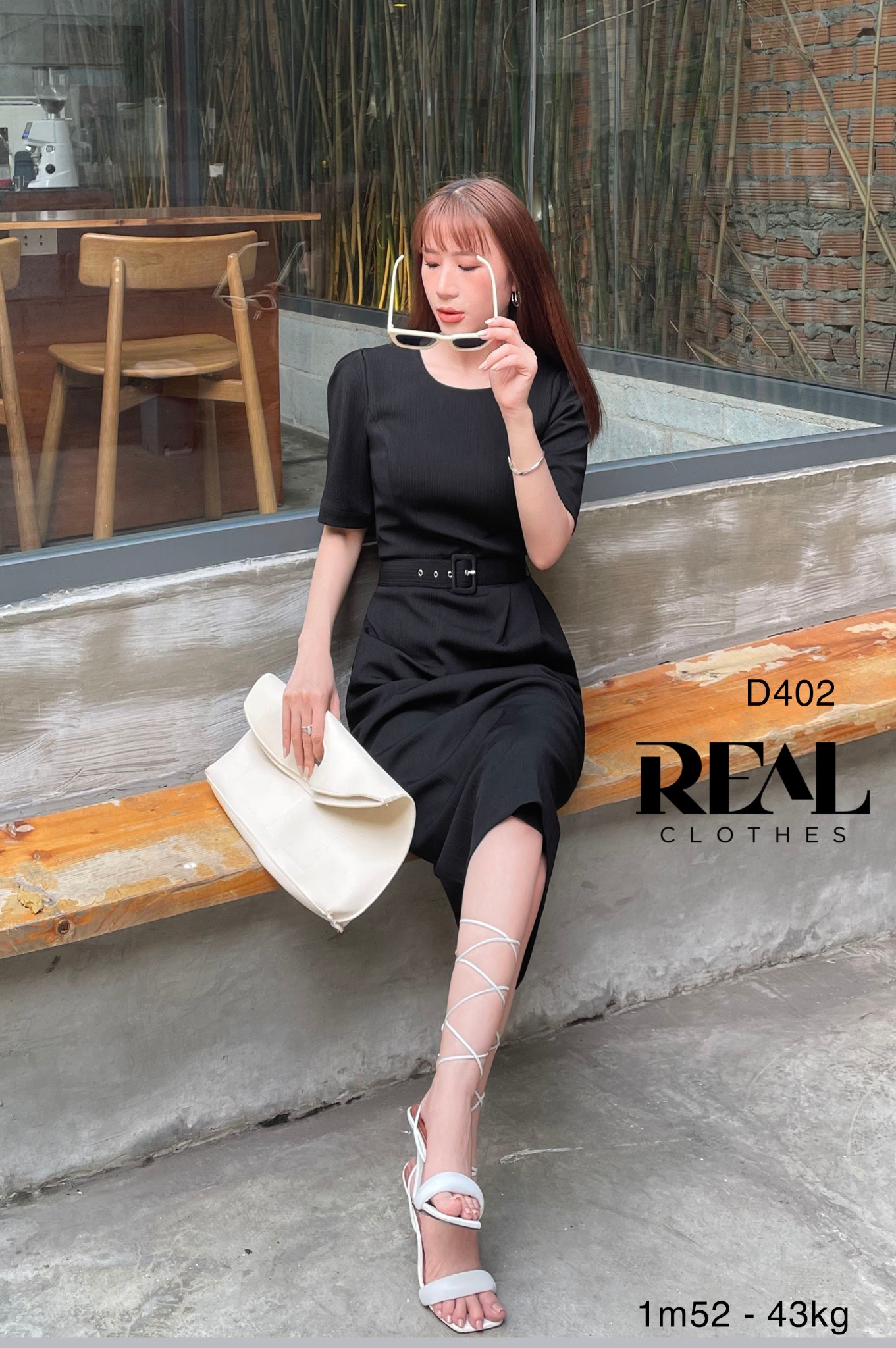 Đầm Diana đen (kèm belt) SALE