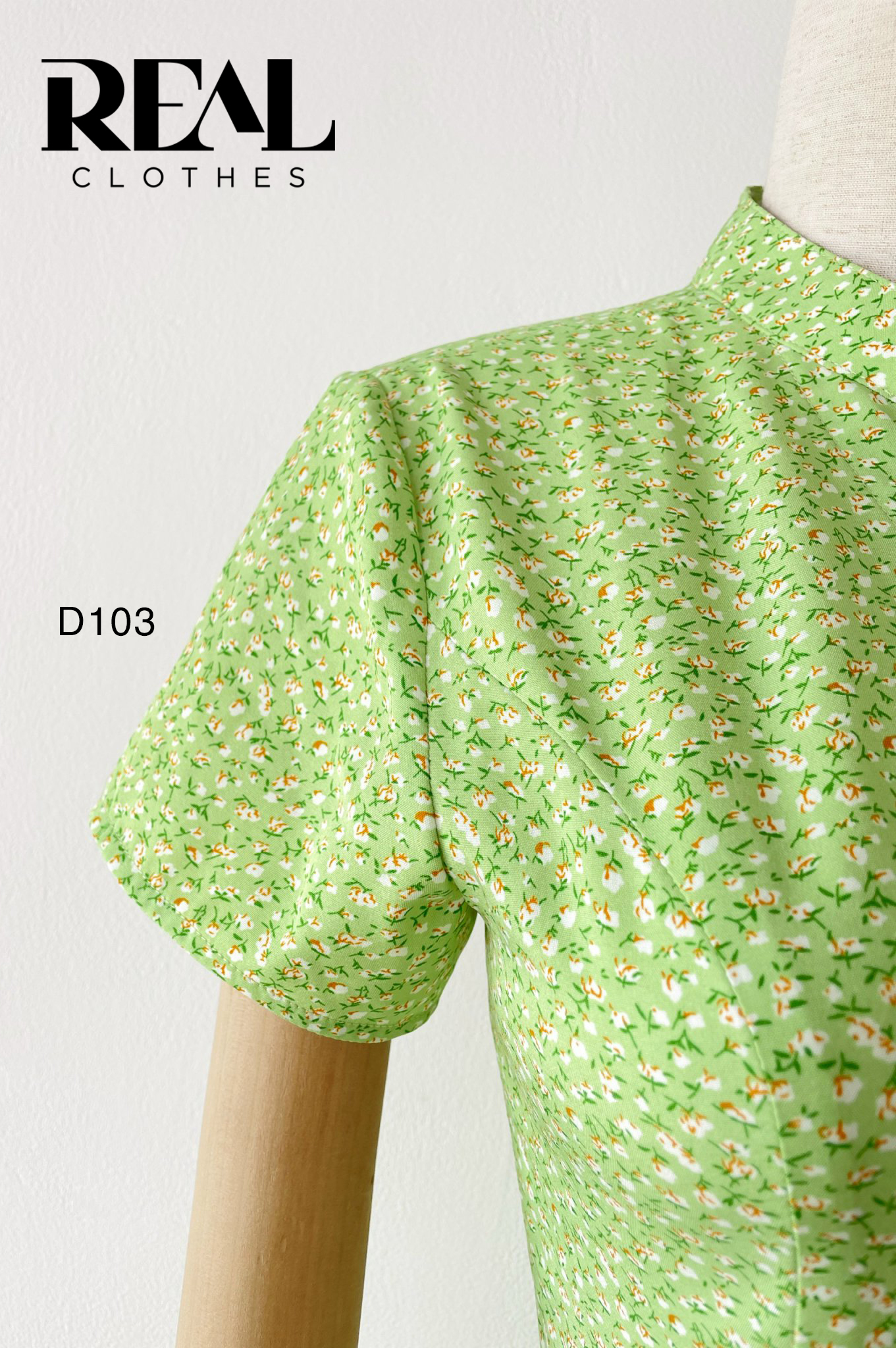 Đầm Summer hoa xanh lá SALE