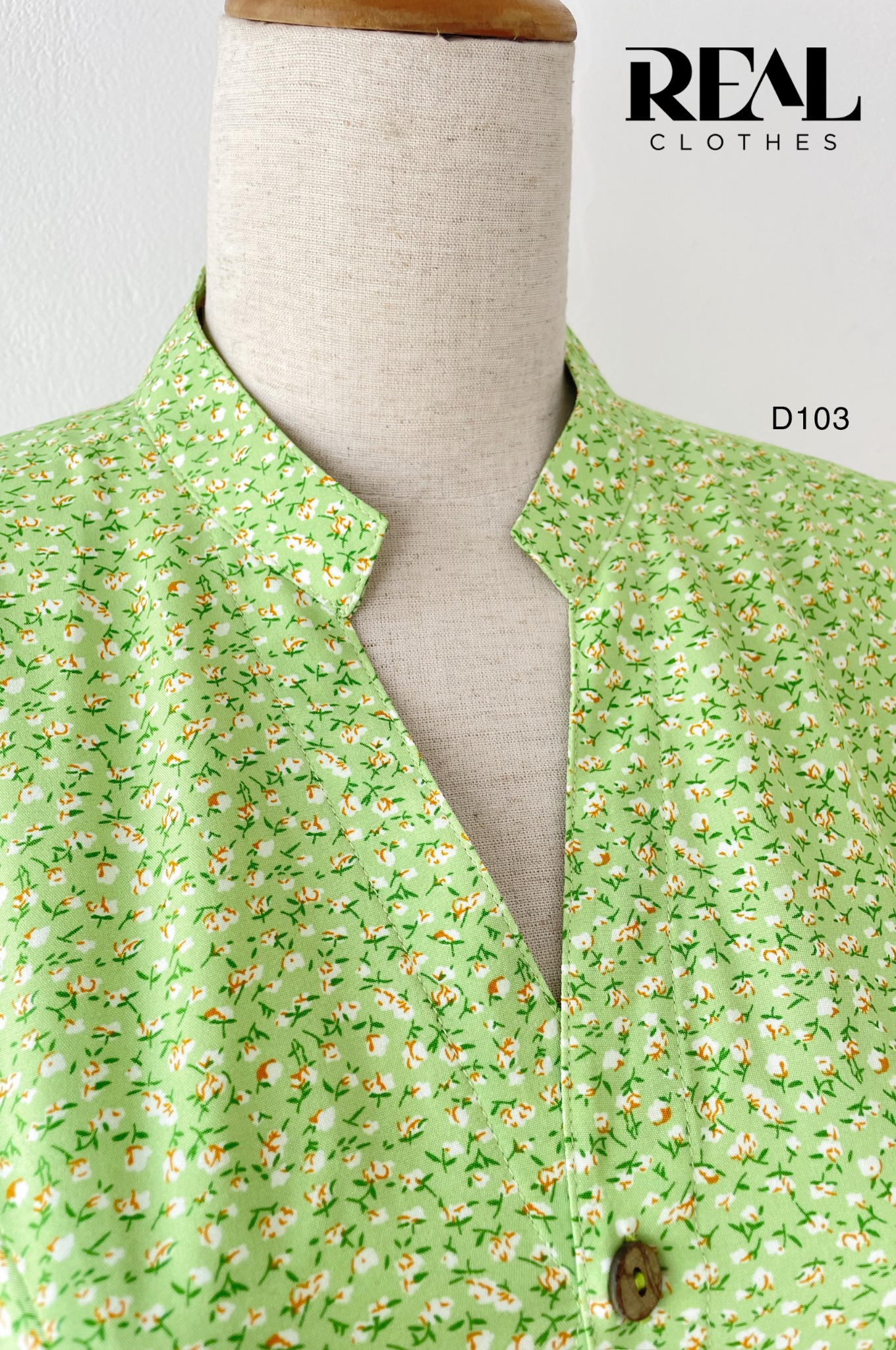 Đầm Summer hoa xanh lá SALE